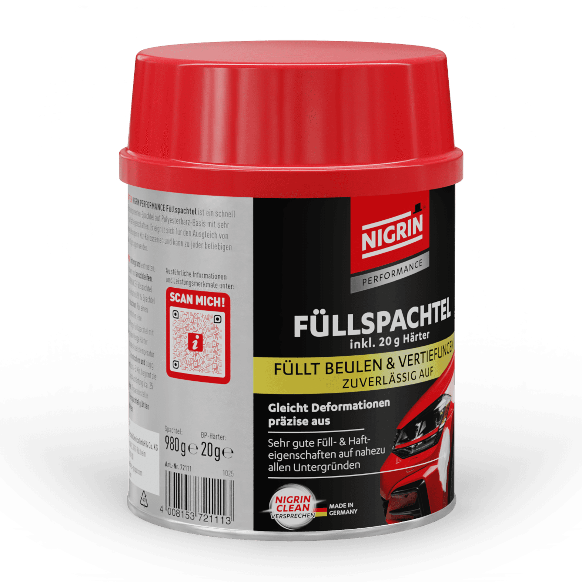 PERFORMANCE Body Filler 1000 g, 2-part