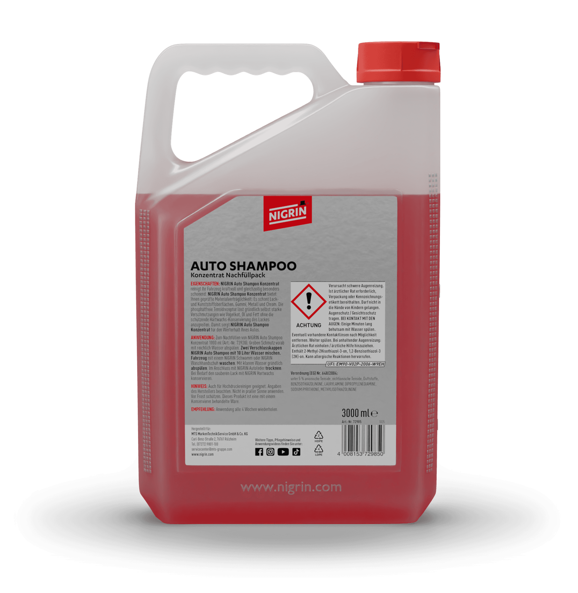 Car Shampoo Concentrate Orange 3 L