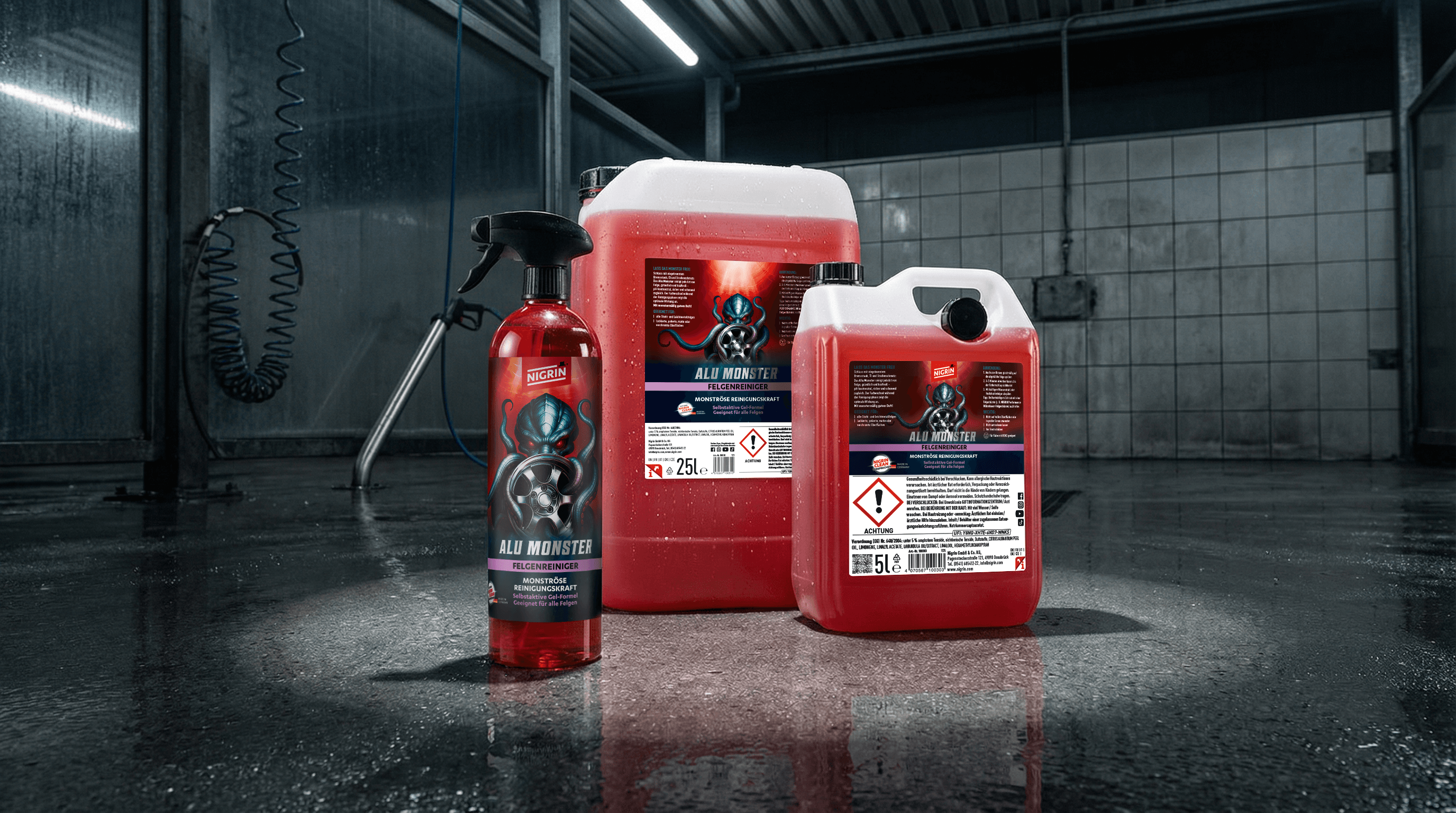 NIGRIN PROFESSIONAL Alu Monster wheel cleaner