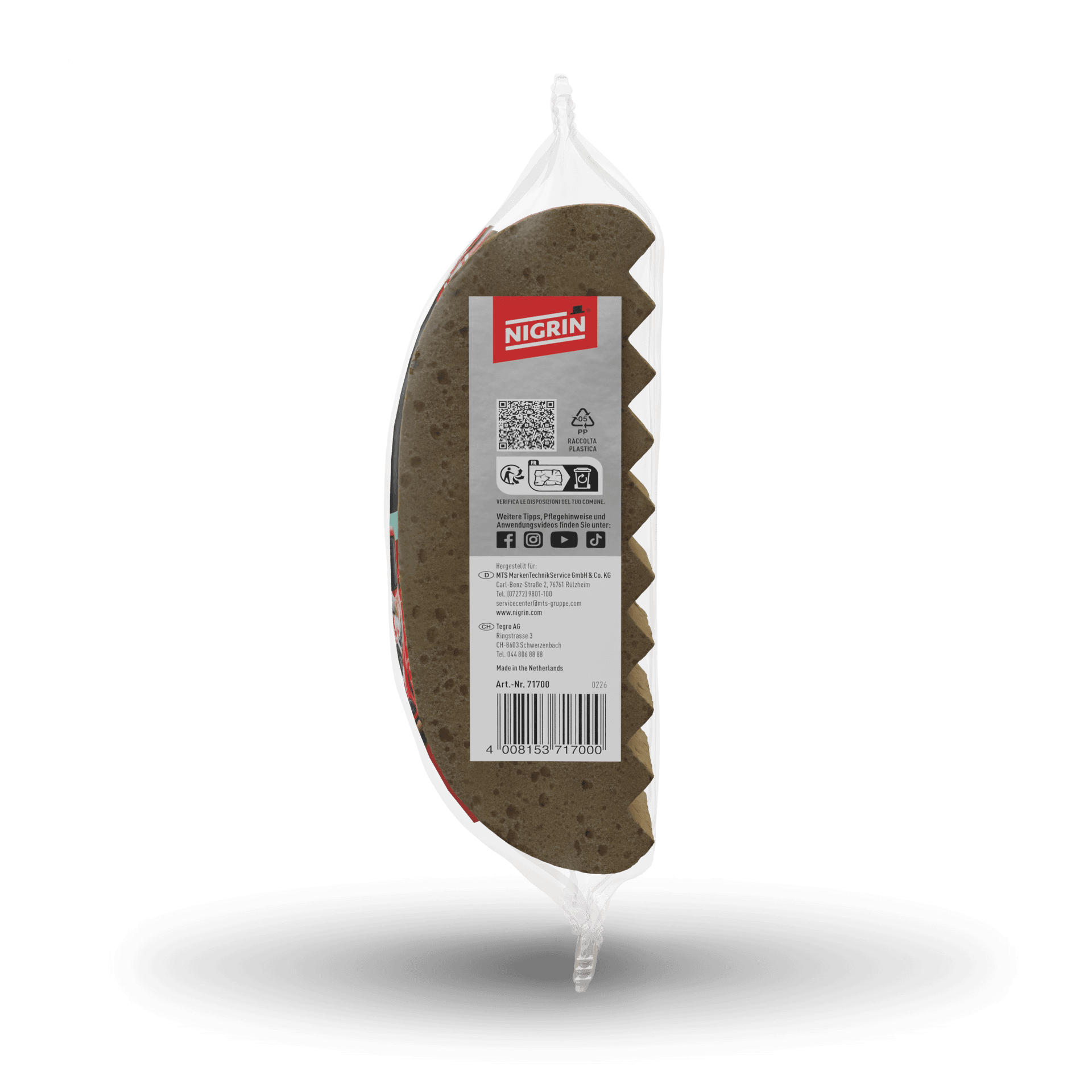 Car Sponge with Wash Profile Half-Round