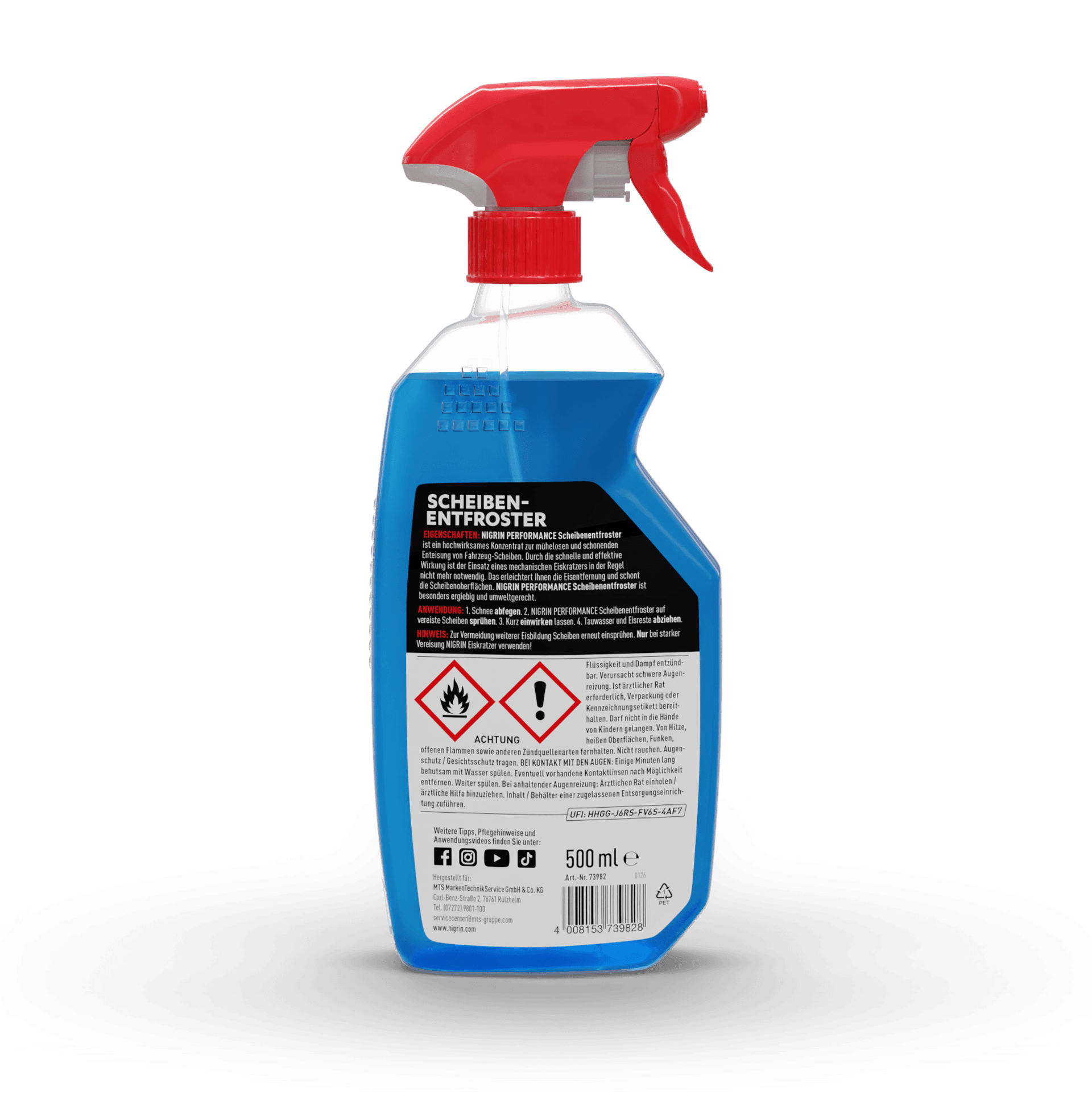 PERFORMANCE Windshield De-Icer 500 ml