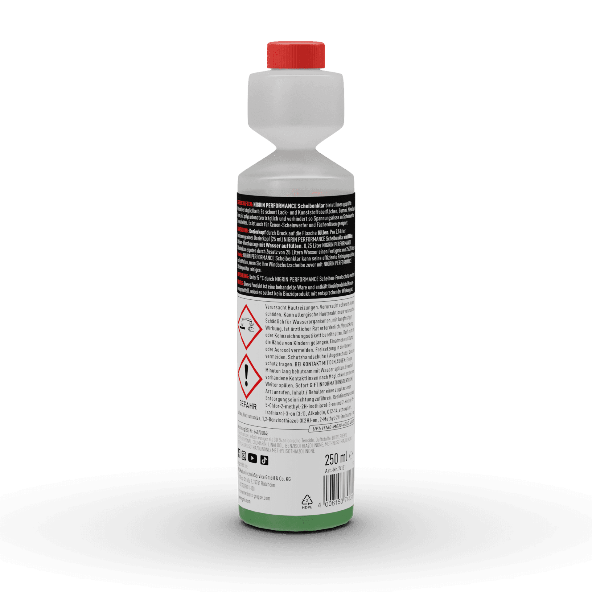 PERFORMANCE Scheibenklar Konzentrat 1:100 Designer Duft 250 ml