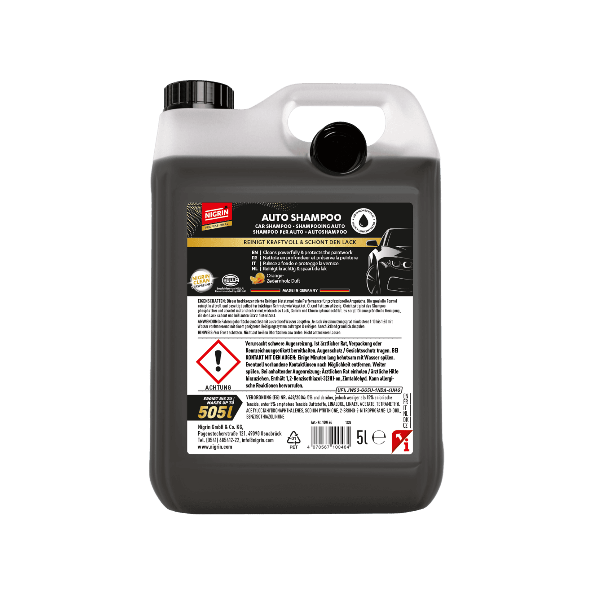 PROFESSIONAL Car Shampoo Concentrate 5 L