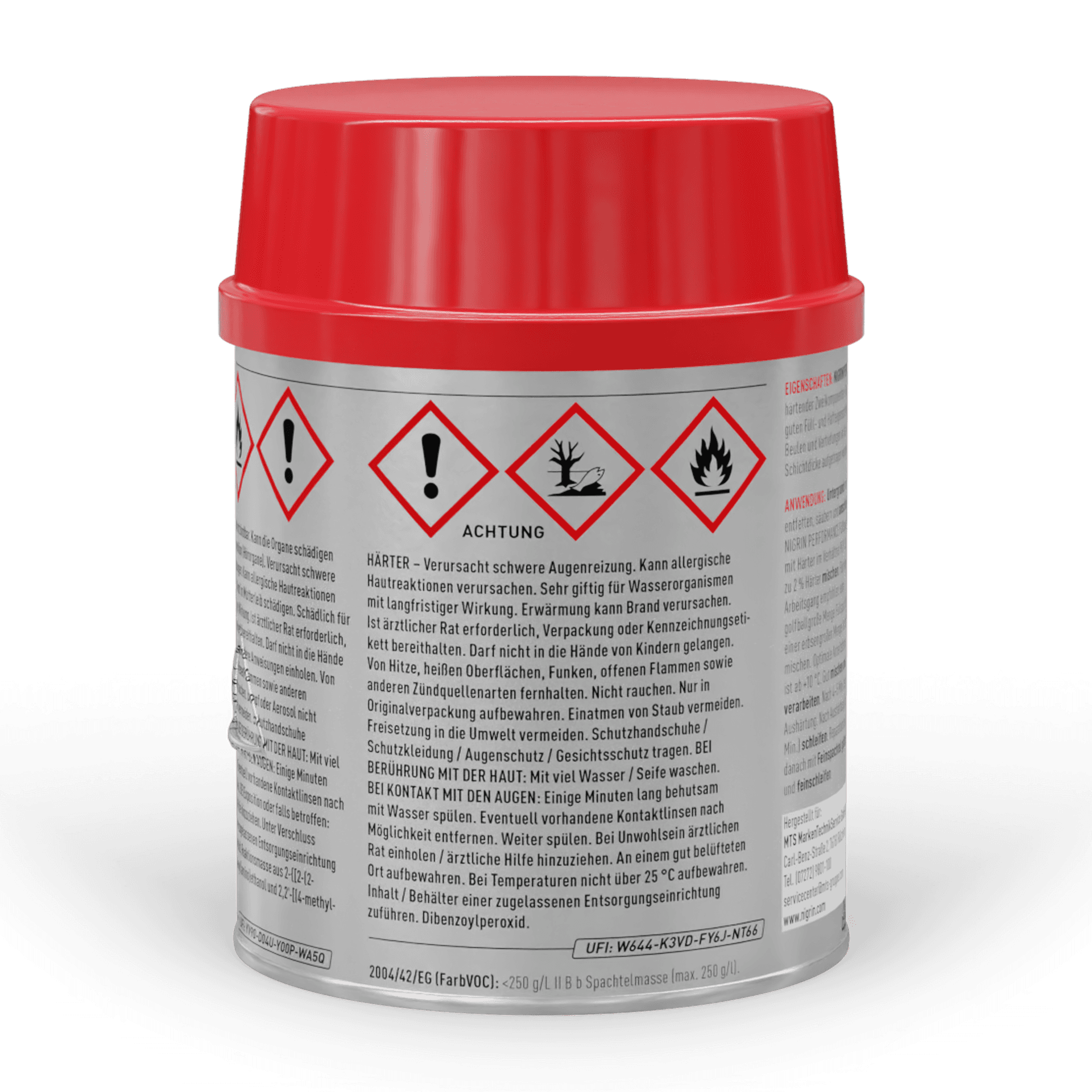 PERFORMANCE Body Filler 1000 g, 2-part