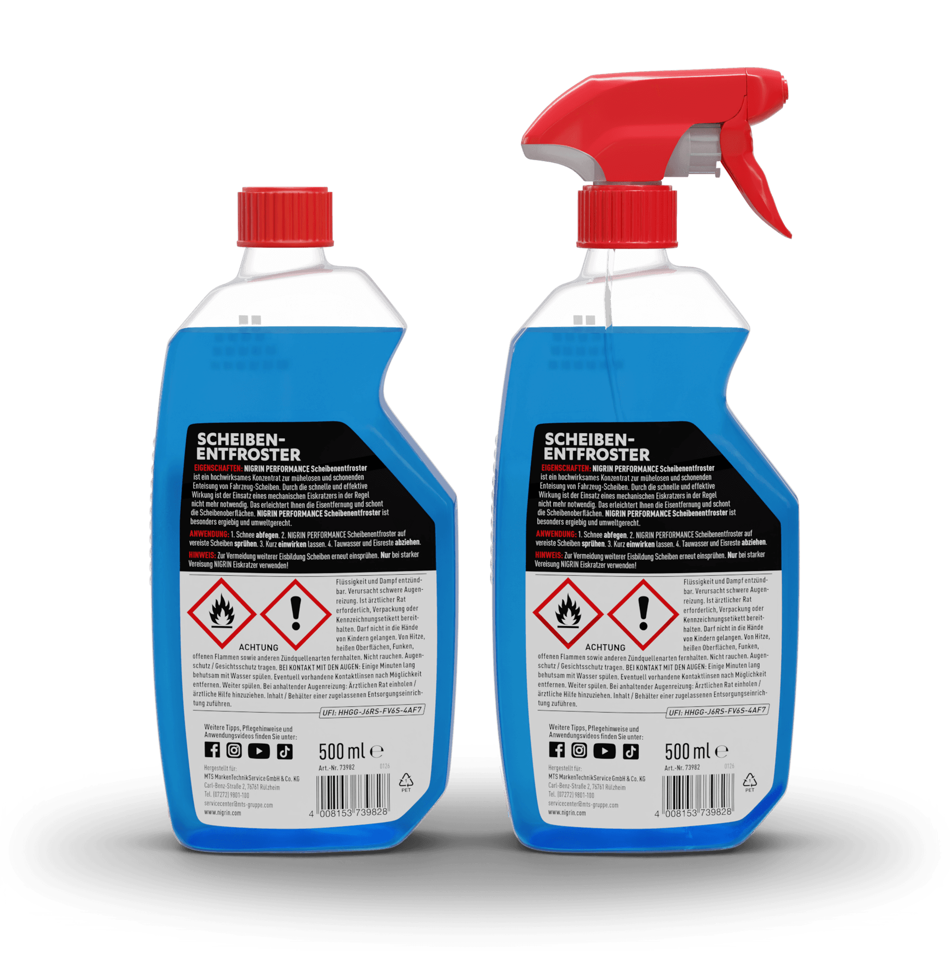 PERFORMANCE Windshield De-Icer 500 ml 2 pcs