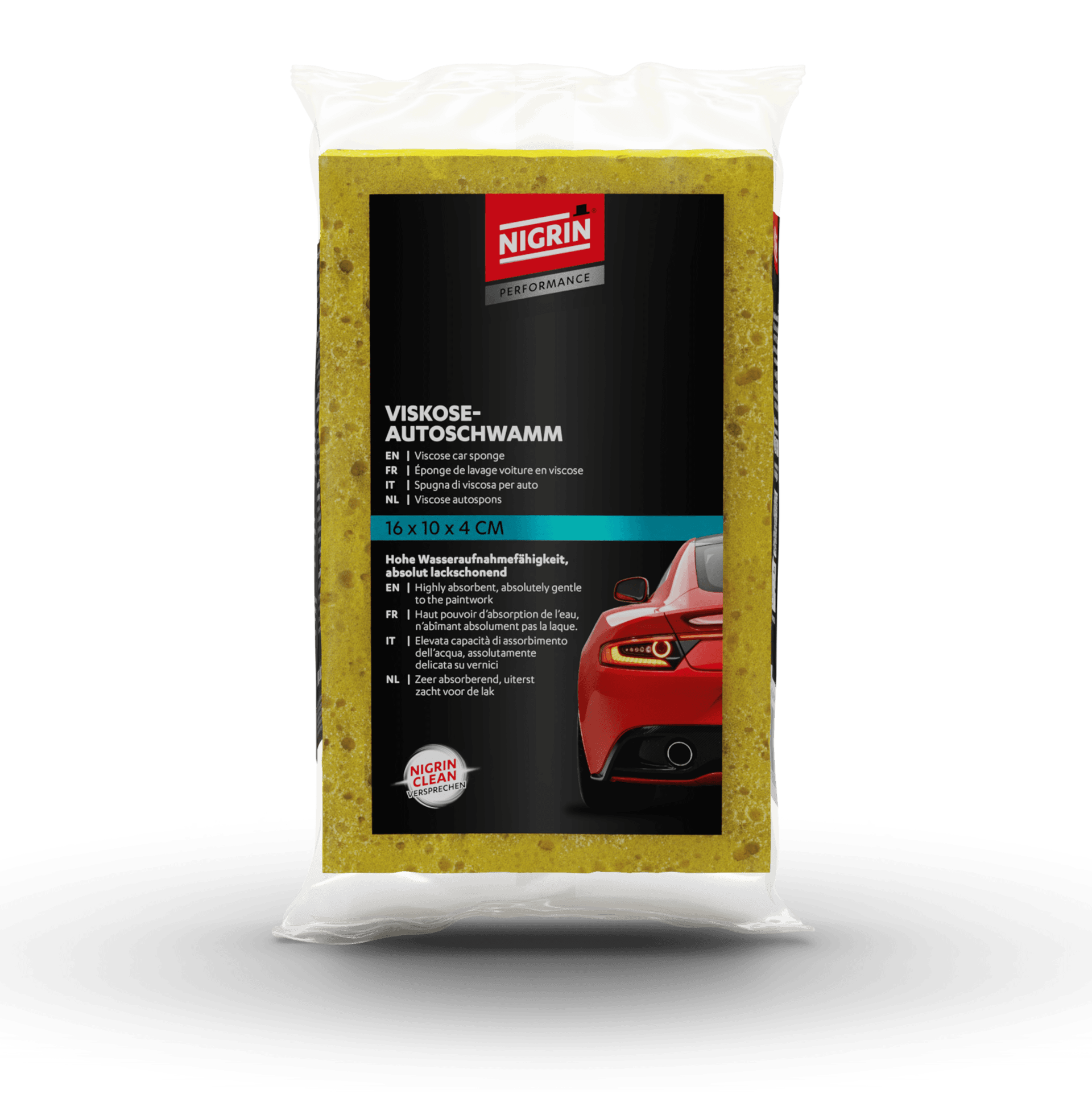 PERFORMANCE Auto-Schwamm Viskose eckig