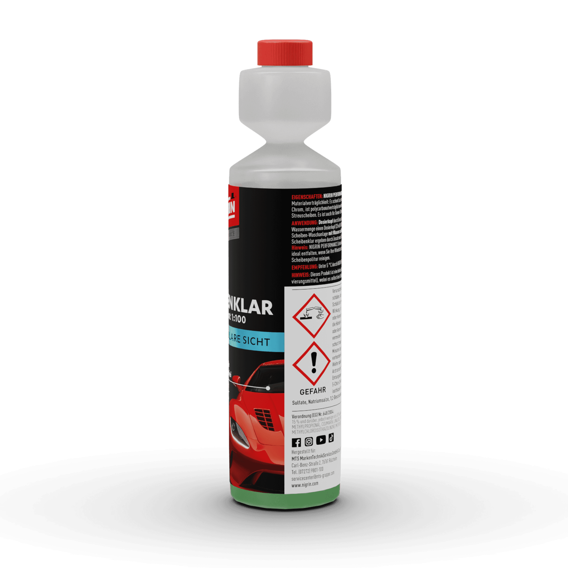 PERFORMANCE Scheibenklar Konzentrat 1:100 Designer Duft 250 ml