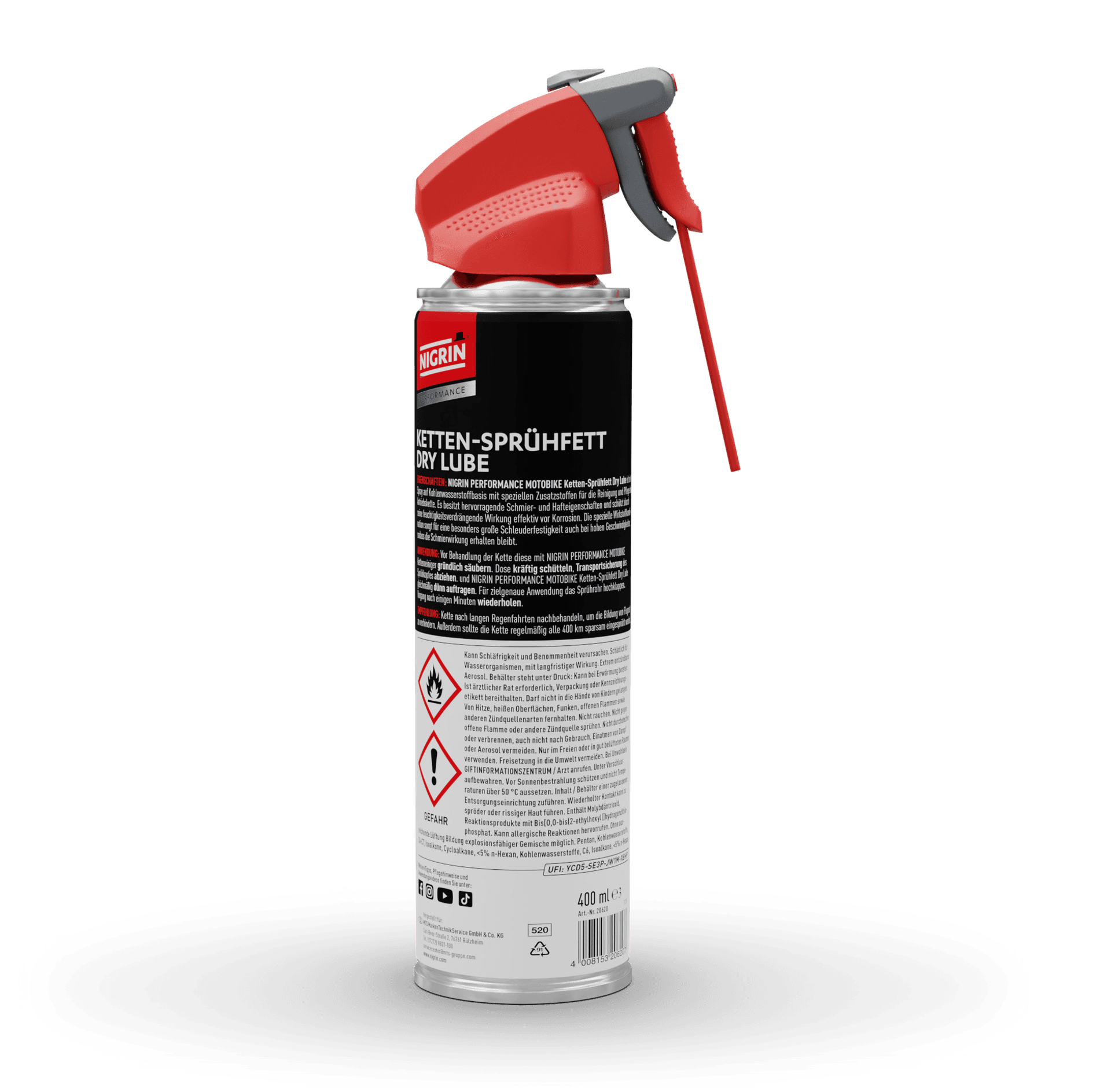 PERFORMANCE MOTOBIKE Chain Spray Grease Dry Lube 400 ml