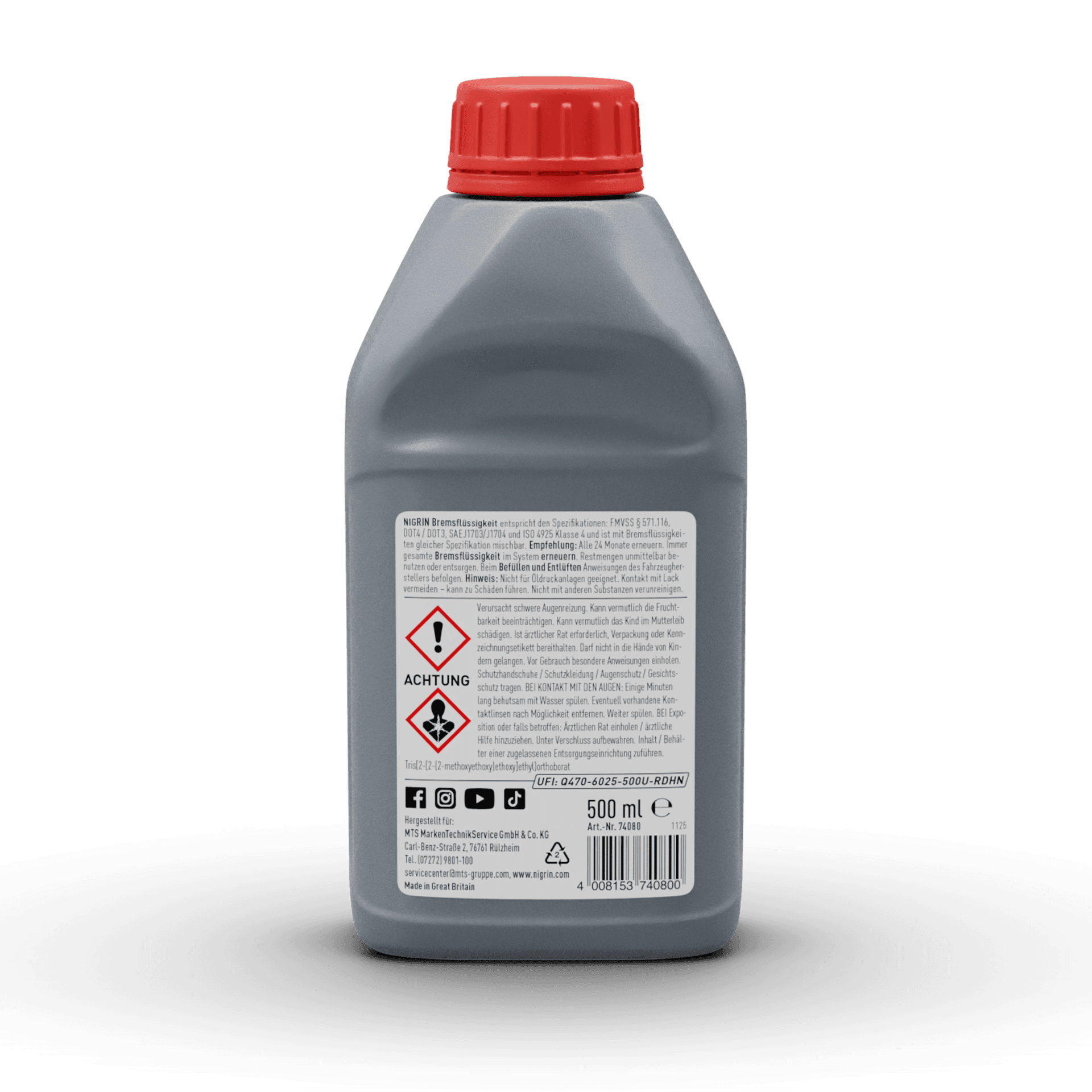 Brake Fluid DOT4 500 ml