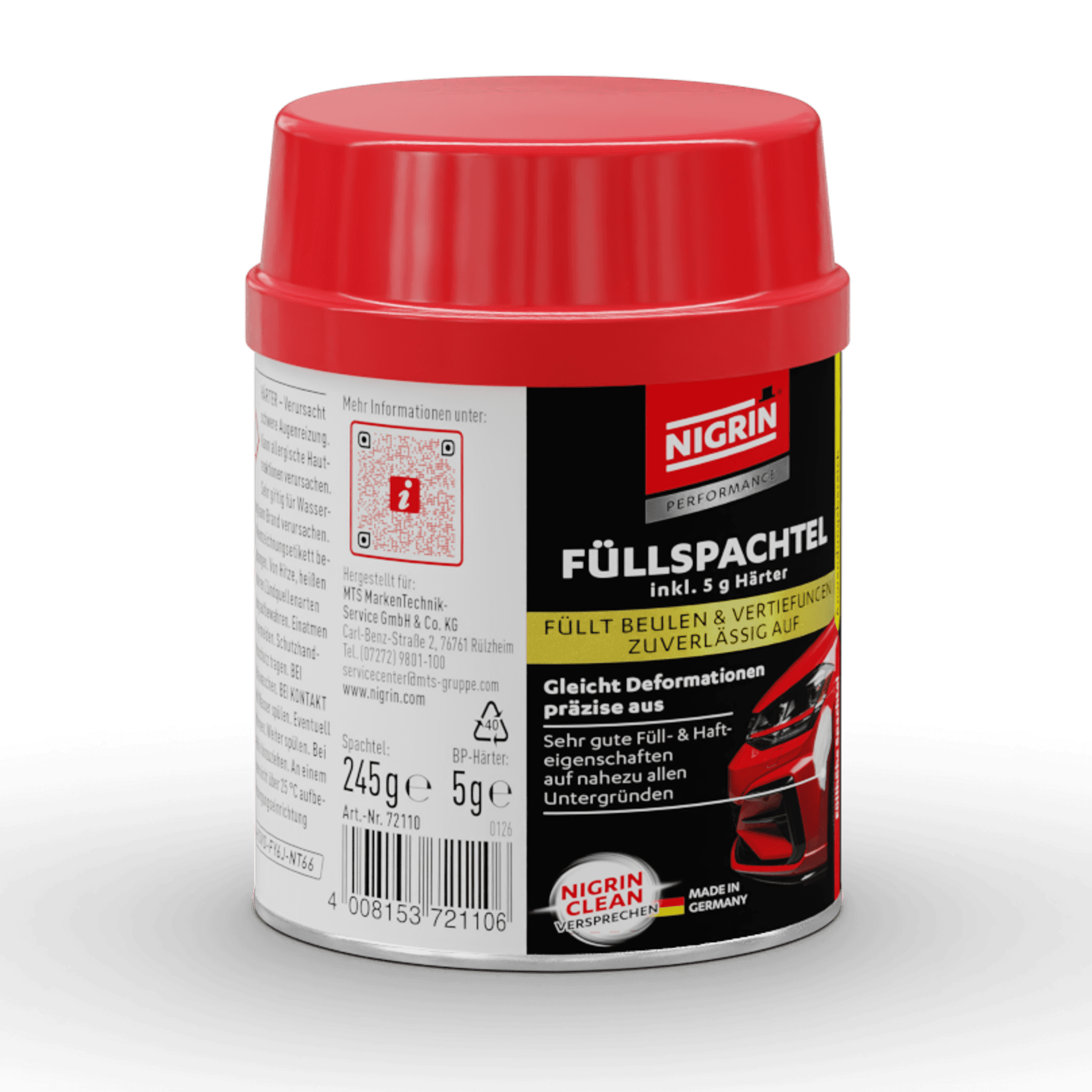 PERFORMANCE Füllspachtel 250 g 2 tlg.