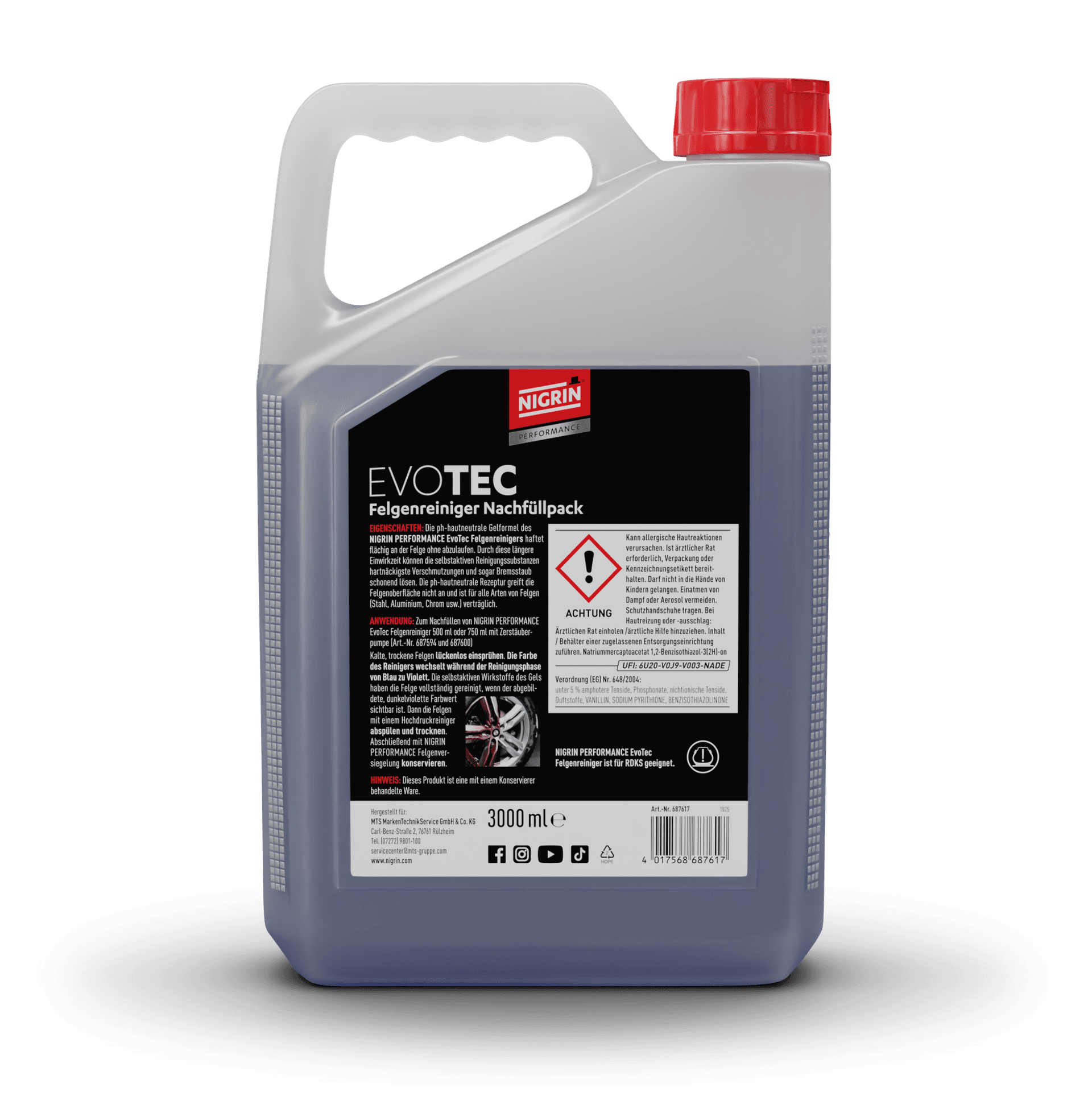 PERFORMANCE Wheel Cleaner EvoTec 3 L