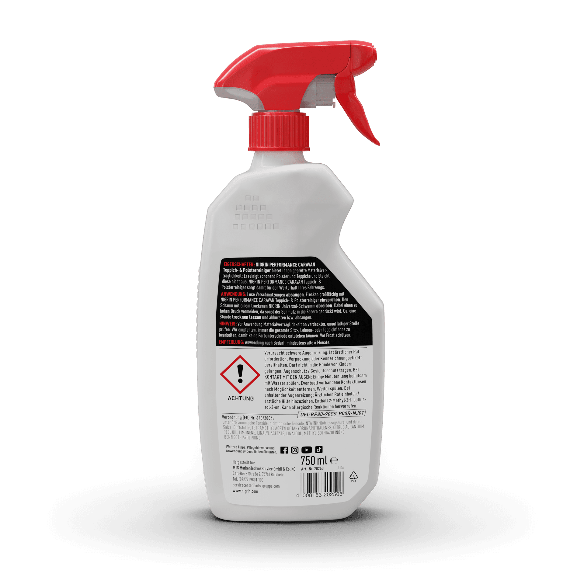 PERFORMANCE CARAVAN Carpet & Upholstery Cleaner 750 ml