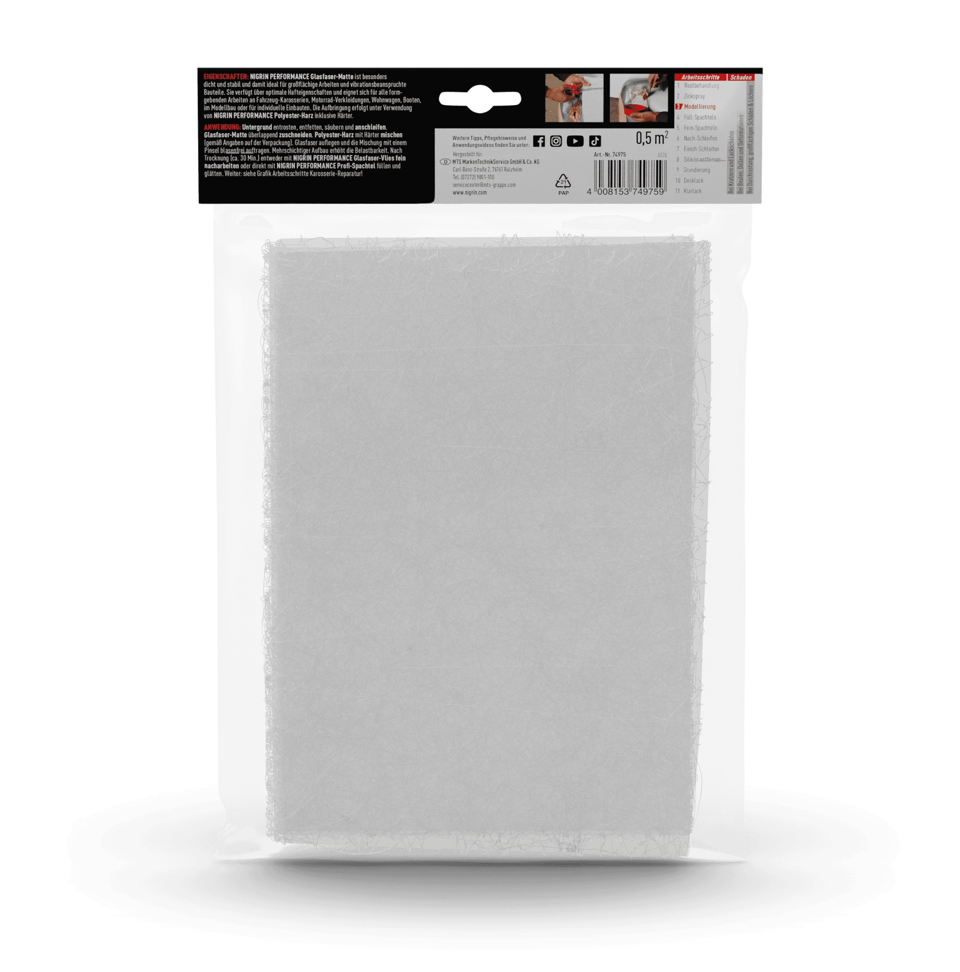 PERFORMANCE Fiberglass Mat 0,5 m²