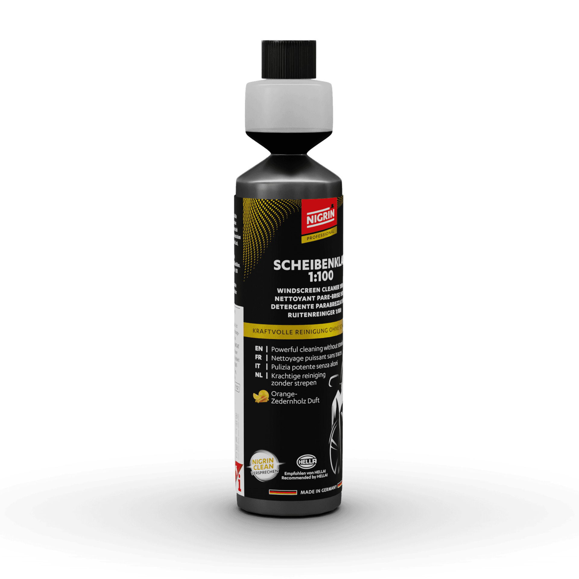 PROFESSIONAL Windshield Cleaner Concentrate 1:100 250 ml Orange & Cedarwood