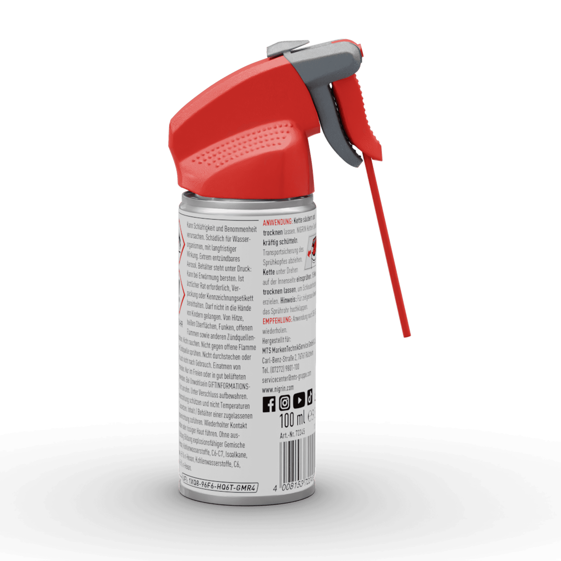 Kettensprühfett für Motorräder 100 ml