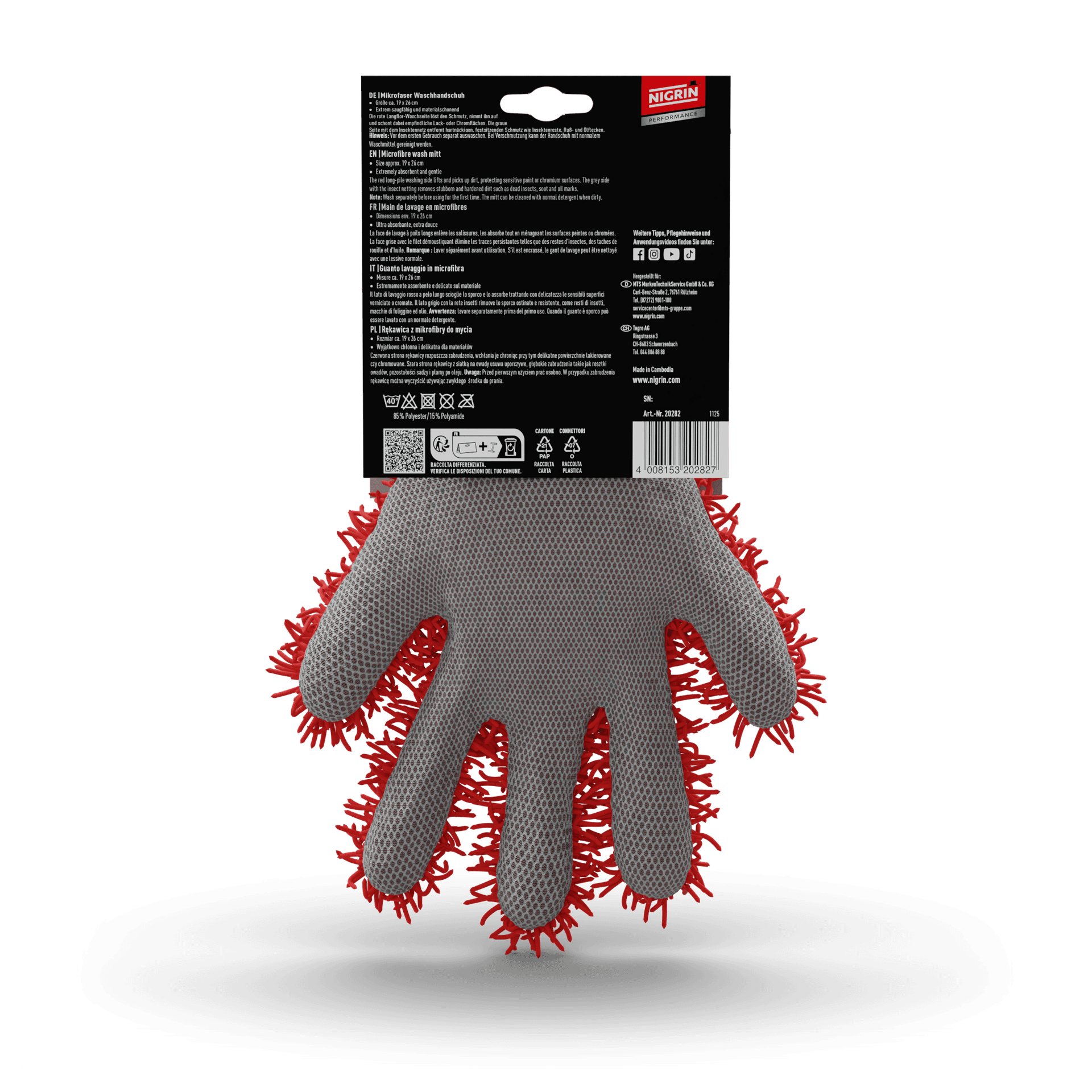 PERFORMANCE Microfiber Finger Wash Mitt