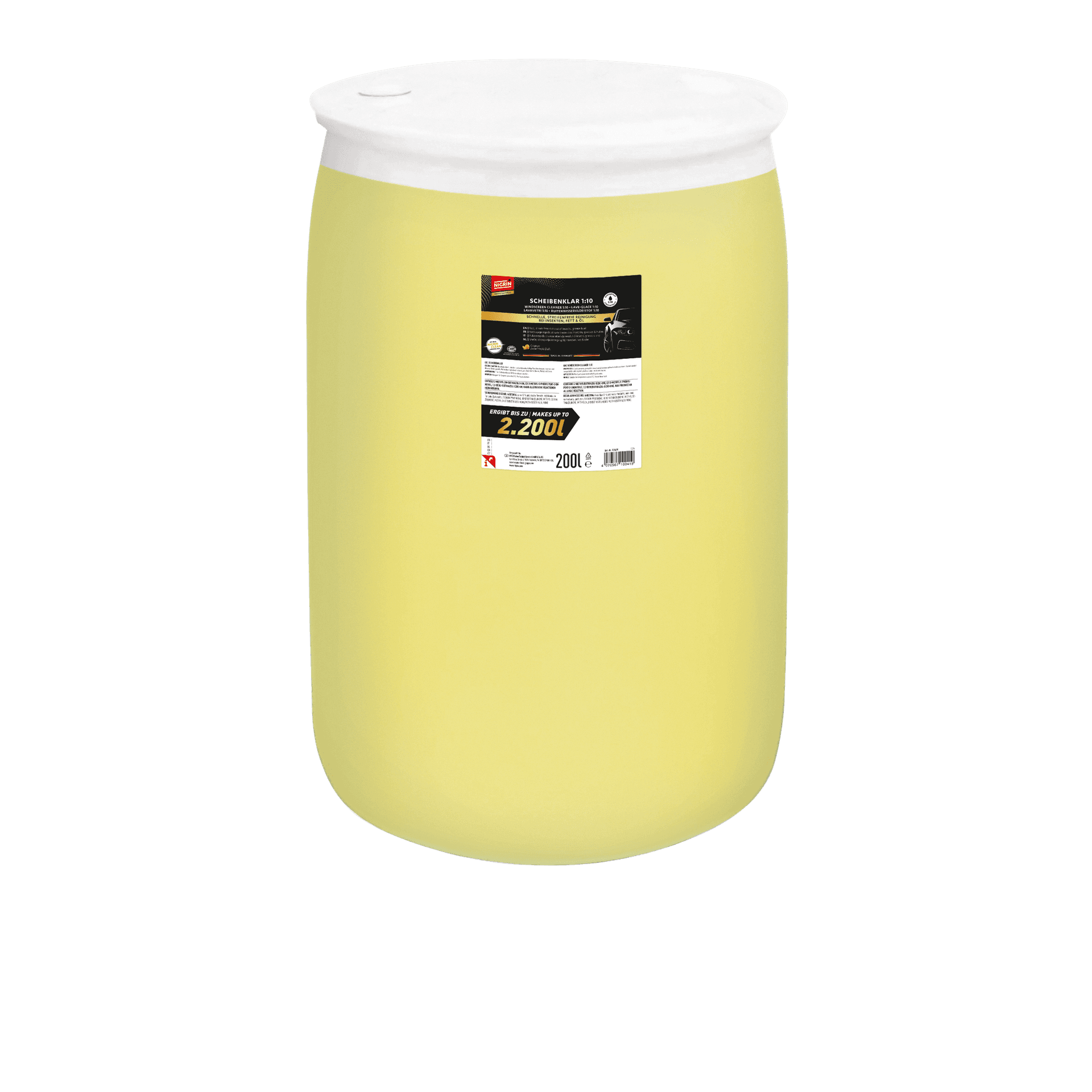 PROFESSIONAL Windshield Cleaner Summer Concentrate 1:10 200 L