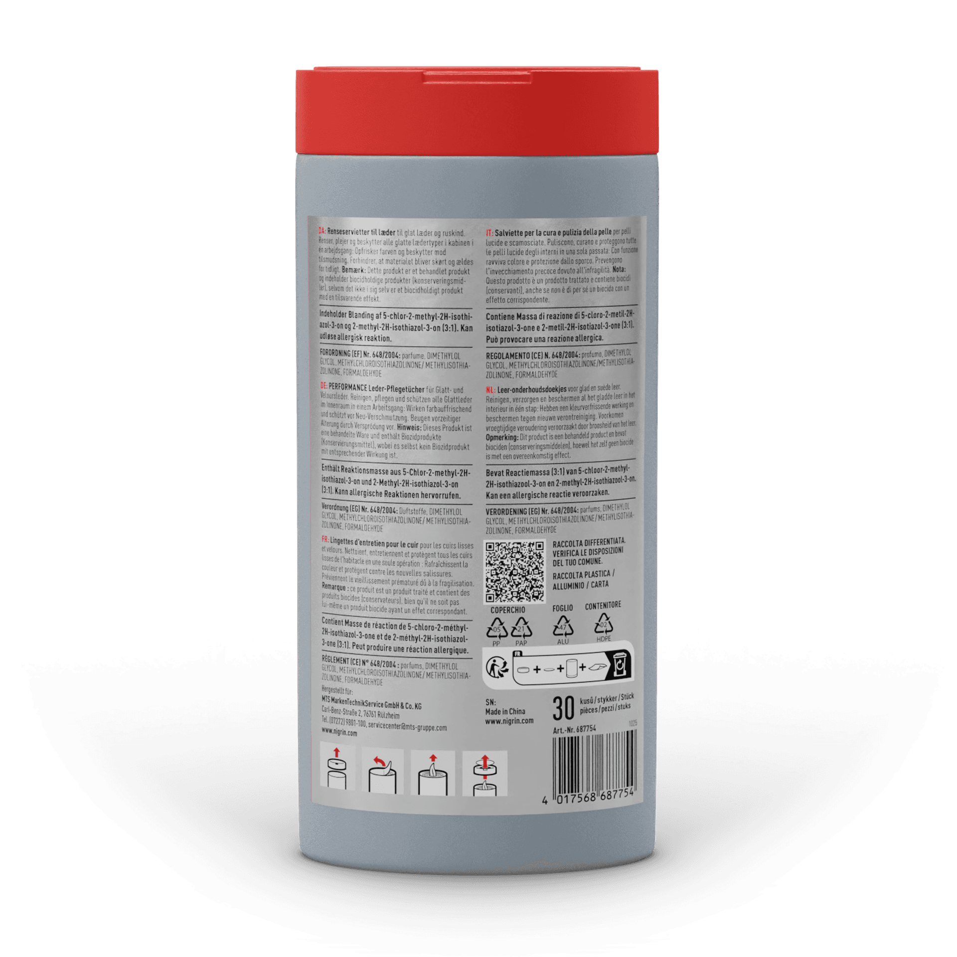 PERFORMANCE Leather Care Wipes 30 pcs.