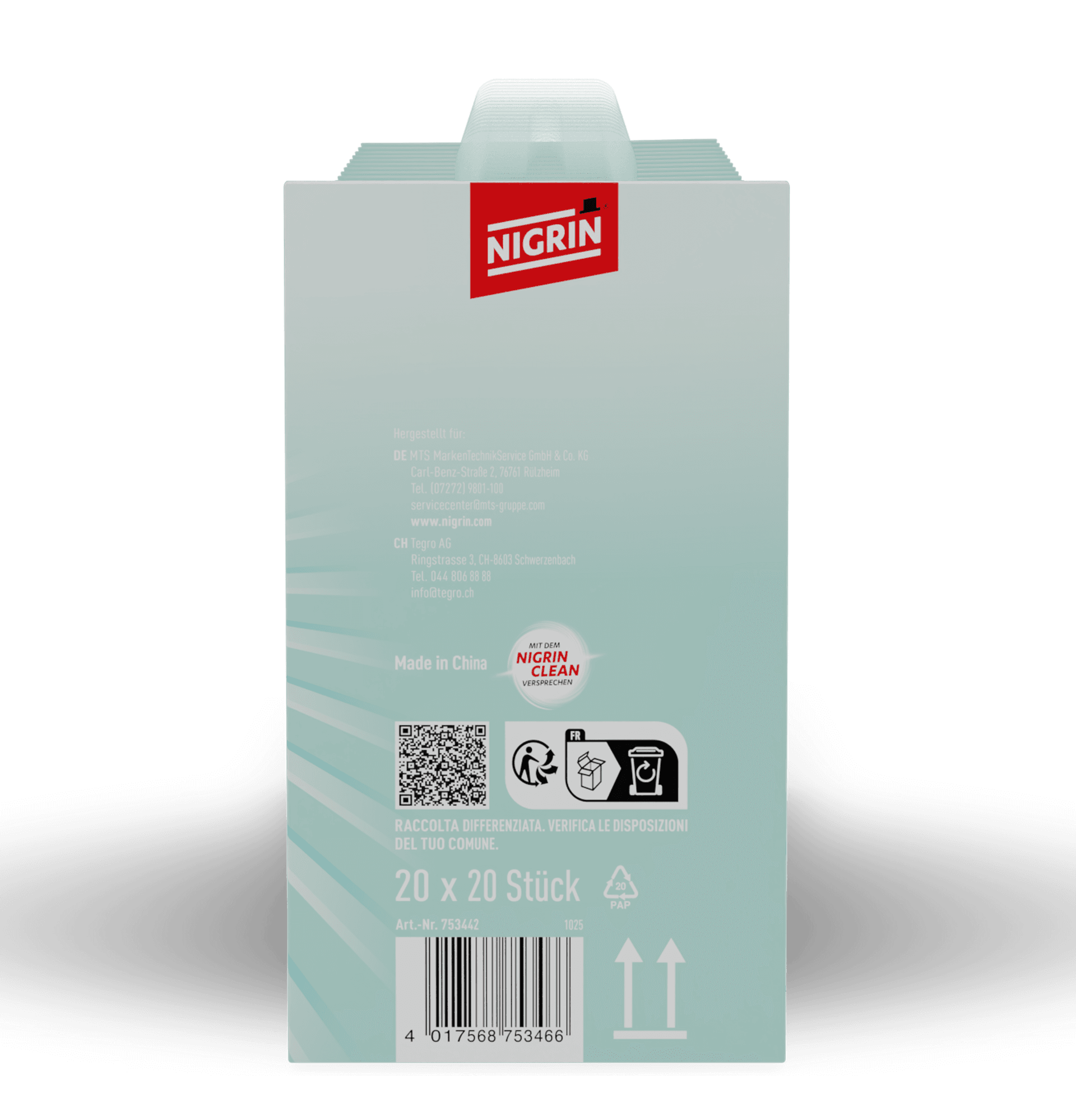 POWER Kunststoffpflegetücher Blue Feelgood 20 Stk.