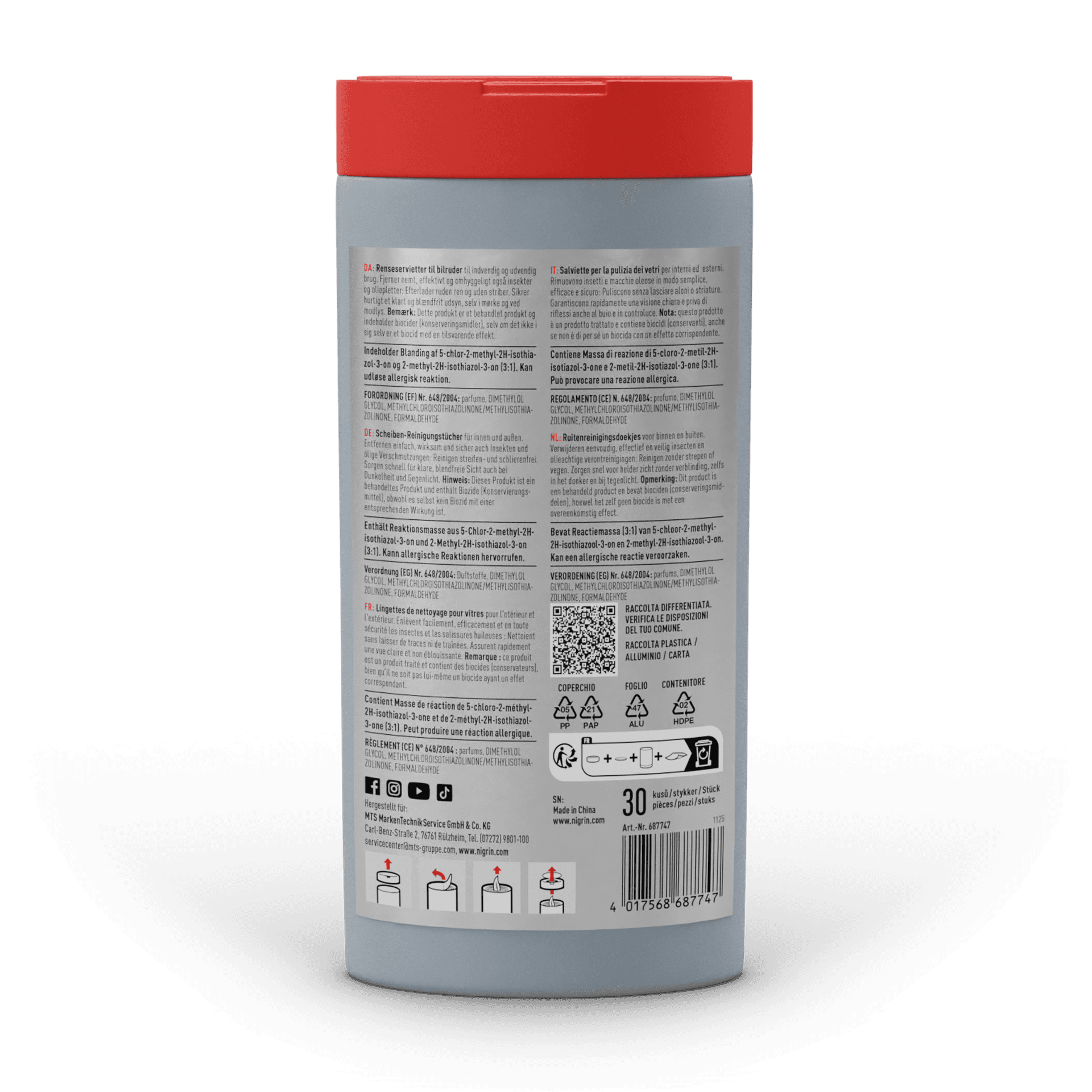 PERFORMANCE Windshield Cleaning Wipes 30 pcs.