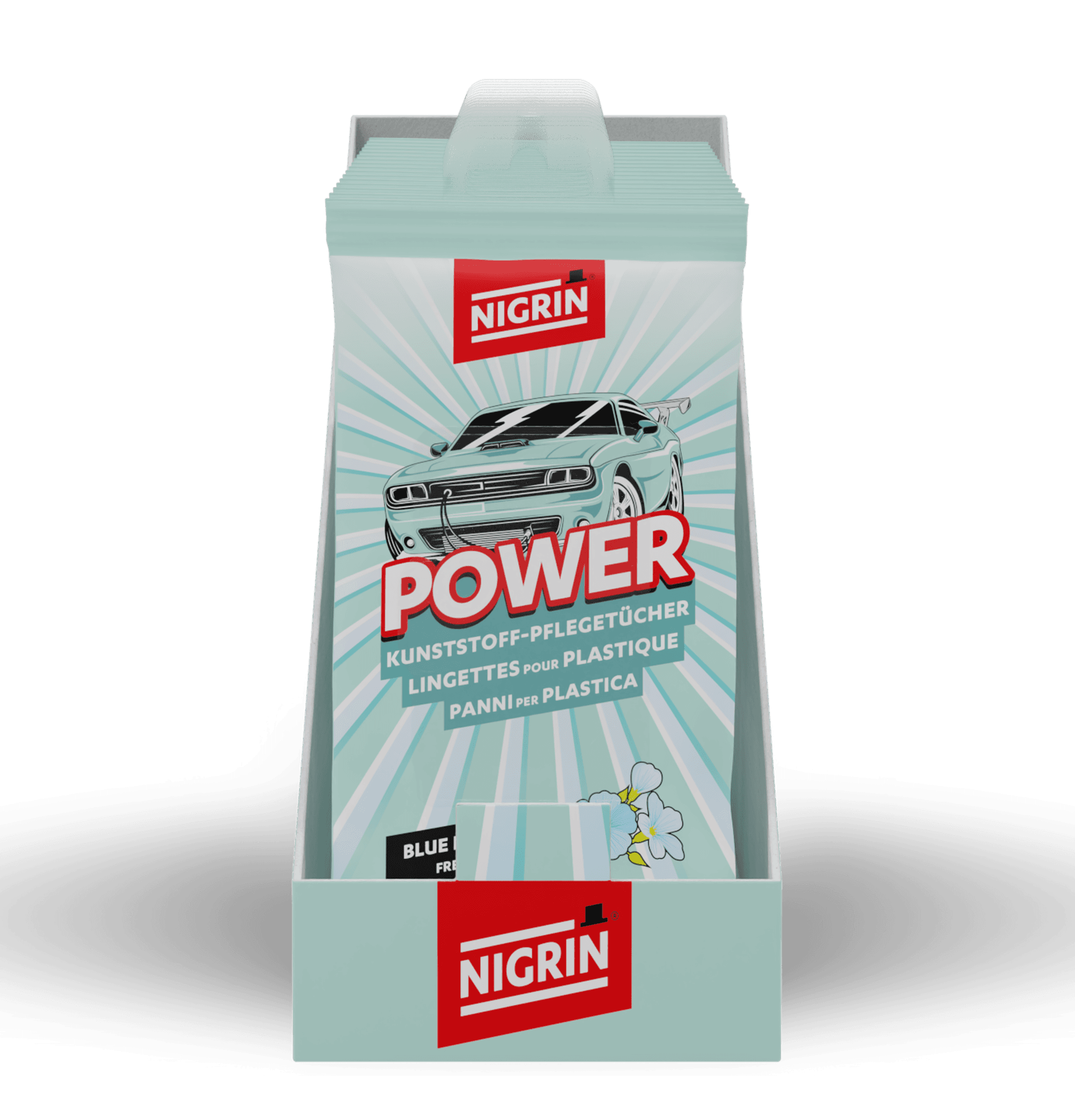 POWER Kunststoffpflegetücher Blue Feelgood 20 Stk.