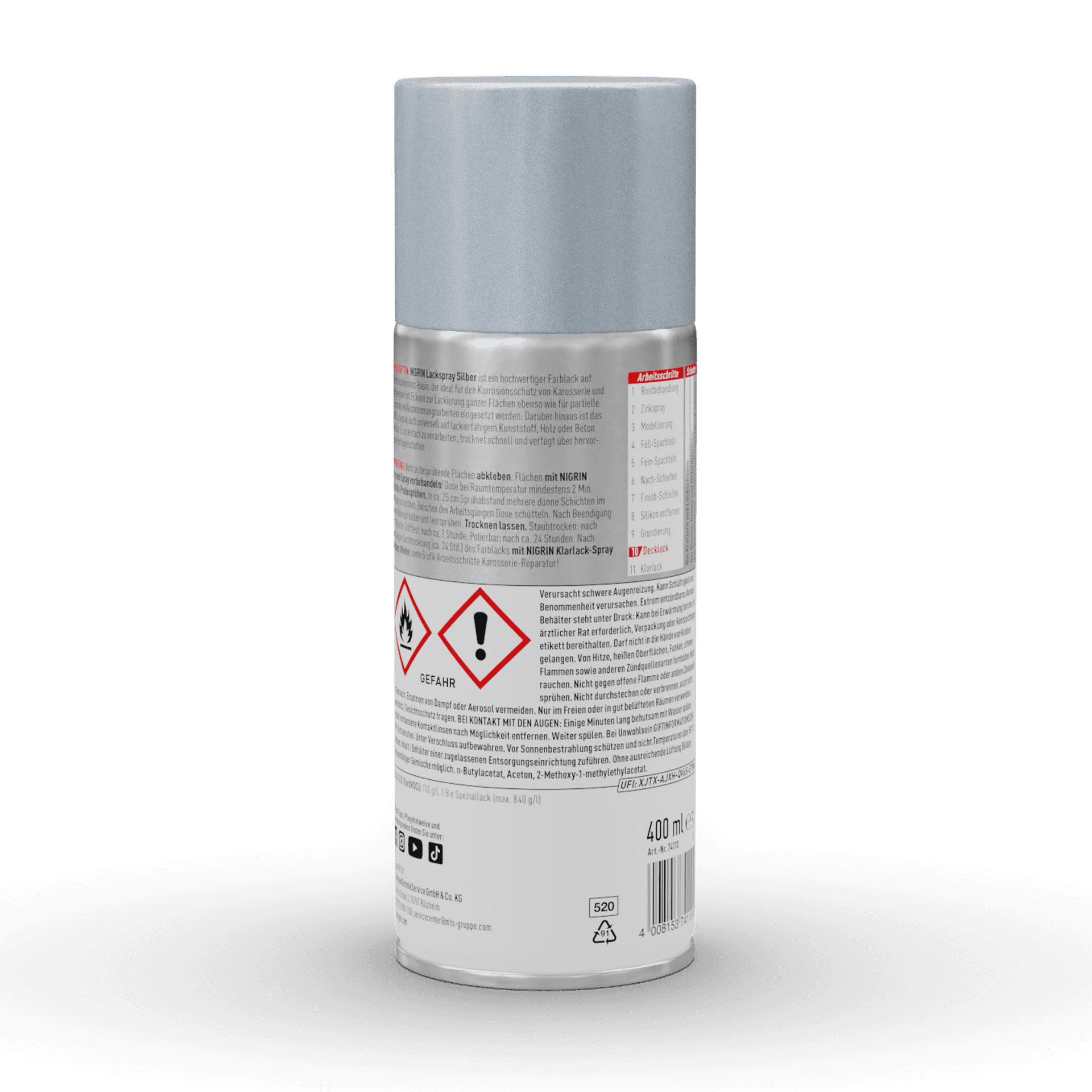 Paint spray silver 400 ml