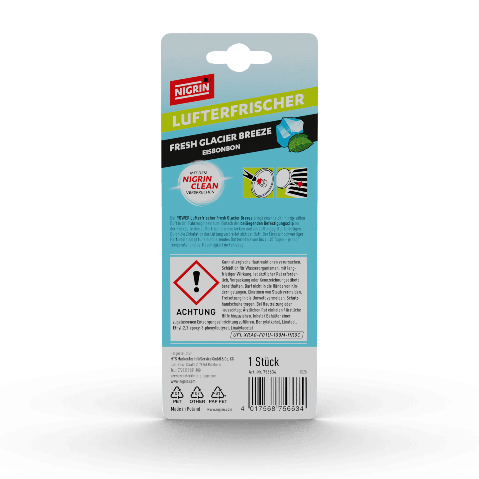 POWER Lufterfrischer Fresh Glacier Breeze