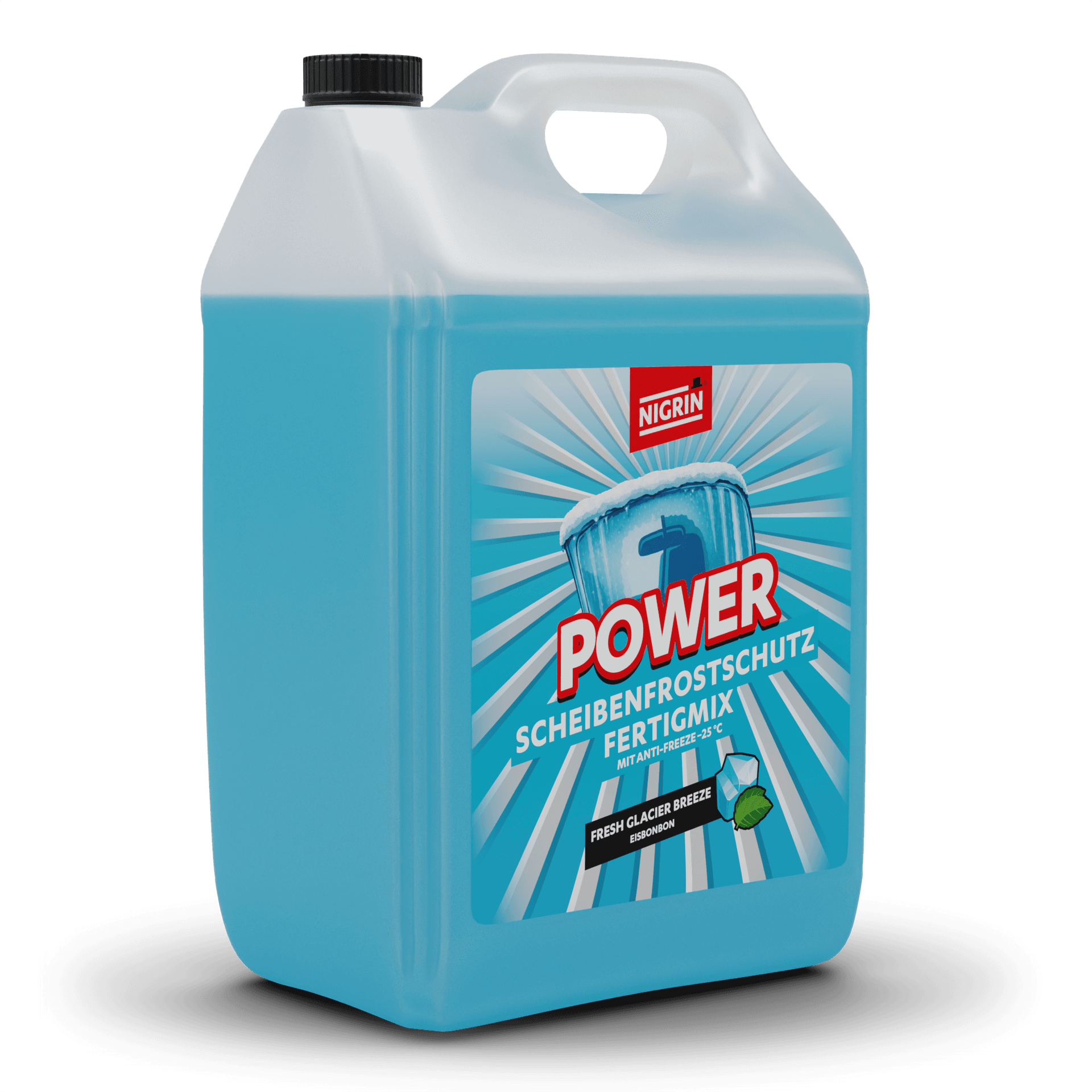 POWER Scheibenfrostschutz Fertigmix Fresh Glacier Breeze -25 °C 5 L