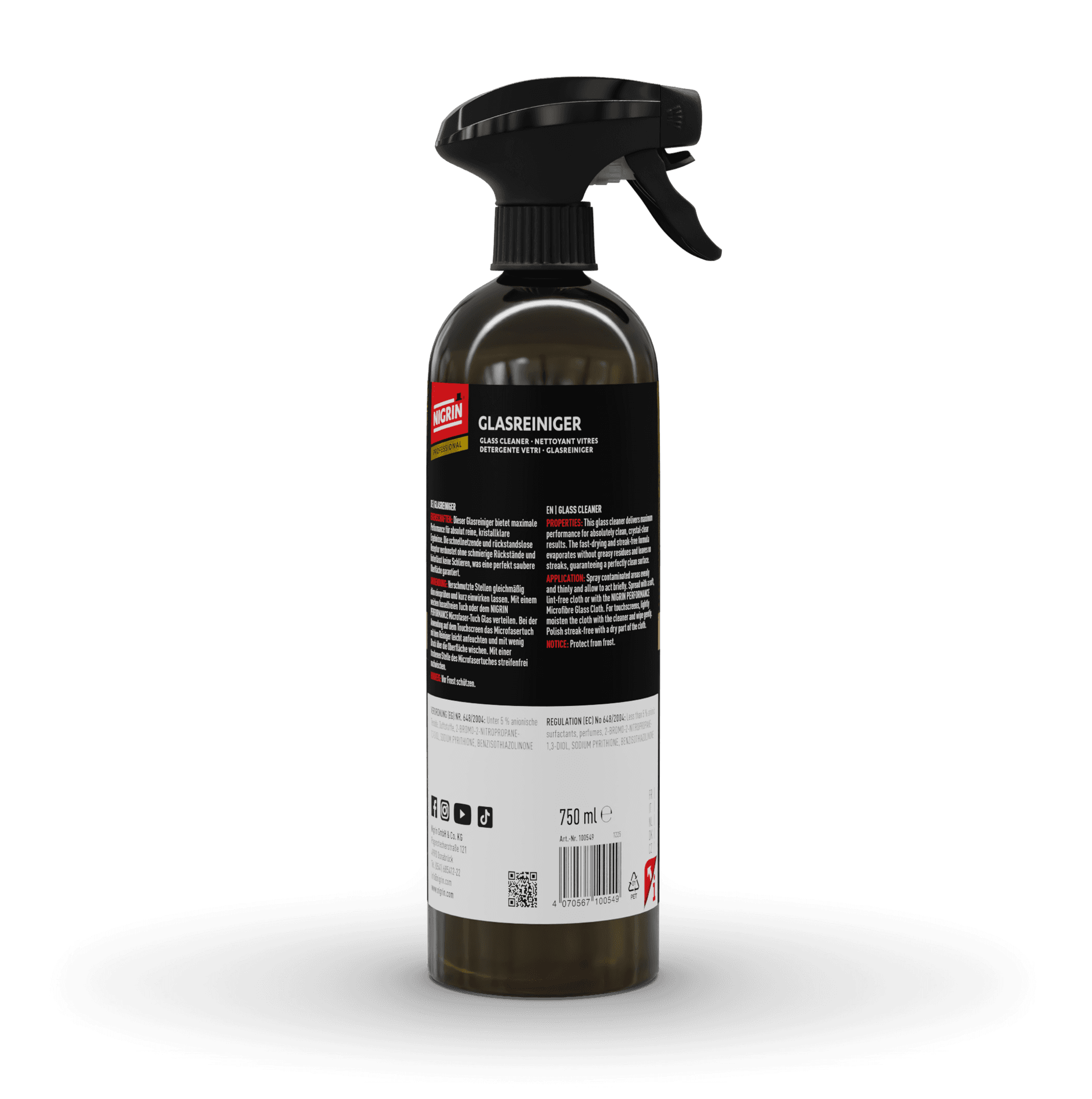 PROFESSIONAL Glasreiniger 750 ml