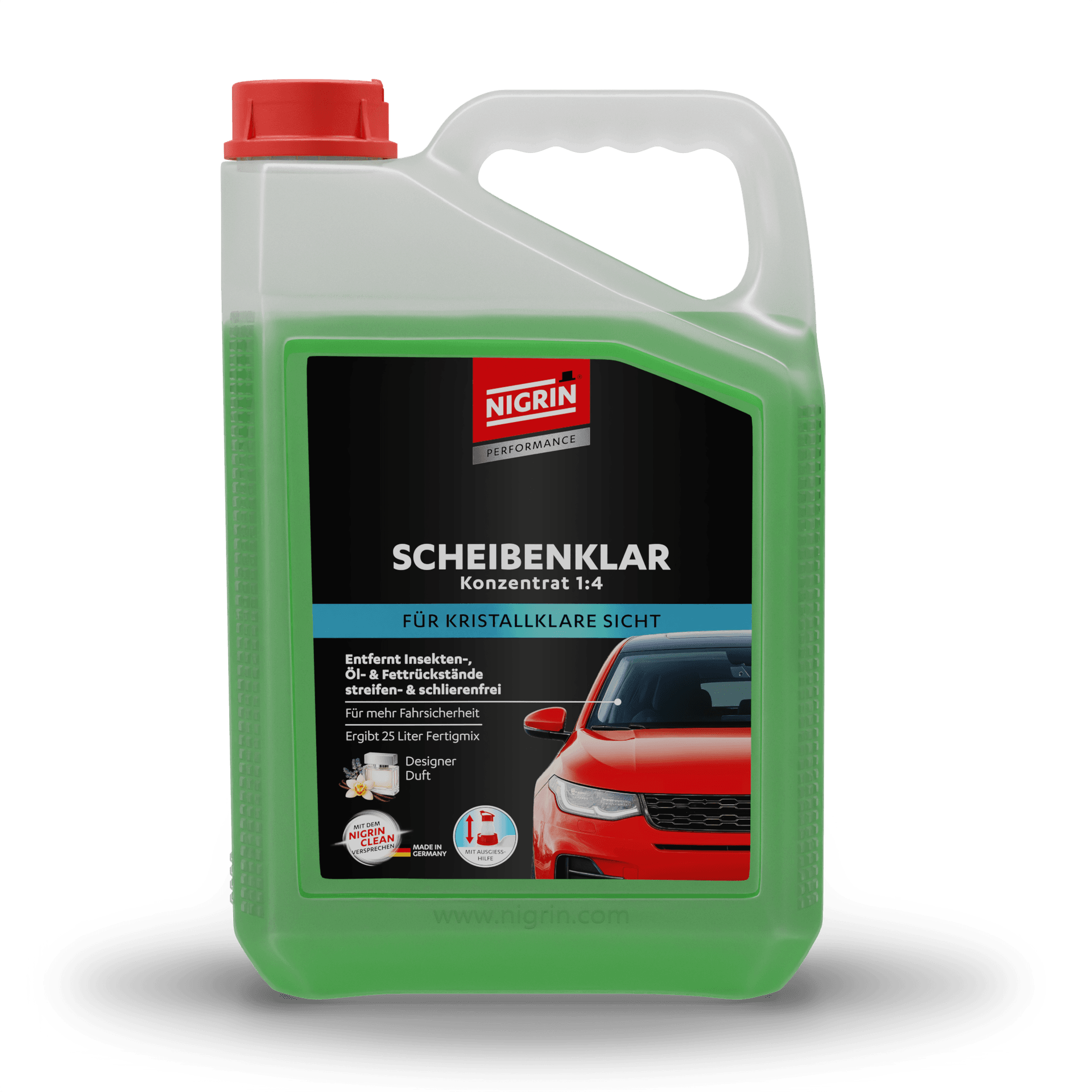PERFORMANCE Scheibenklar Konzentrat 1:4 Designer Duft 5 L