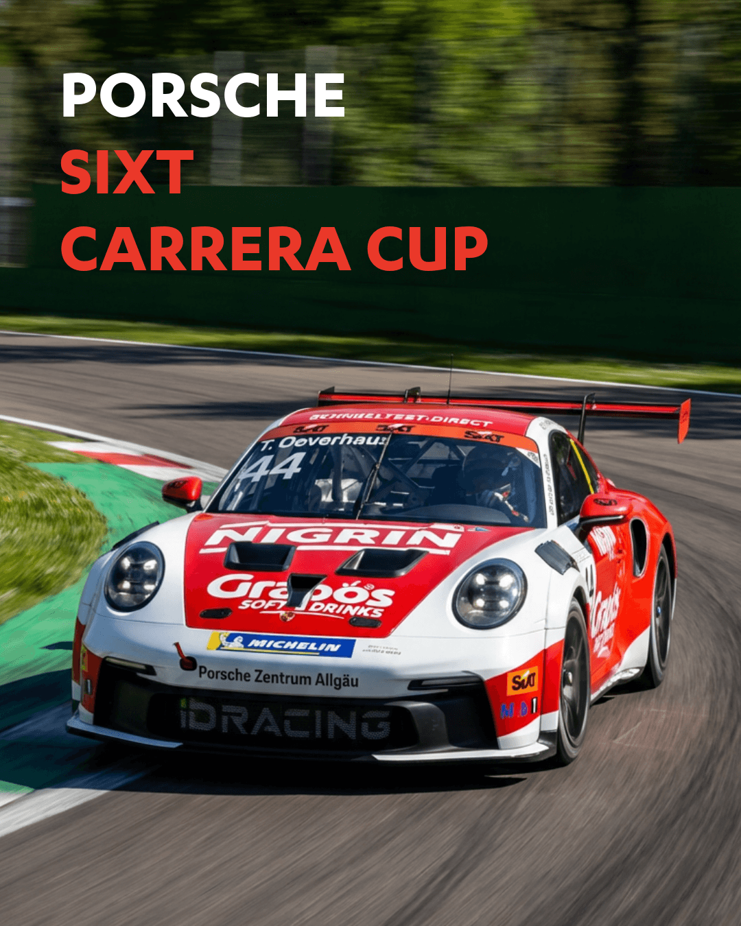 Nigrin Porsche auf der Rennstrecke