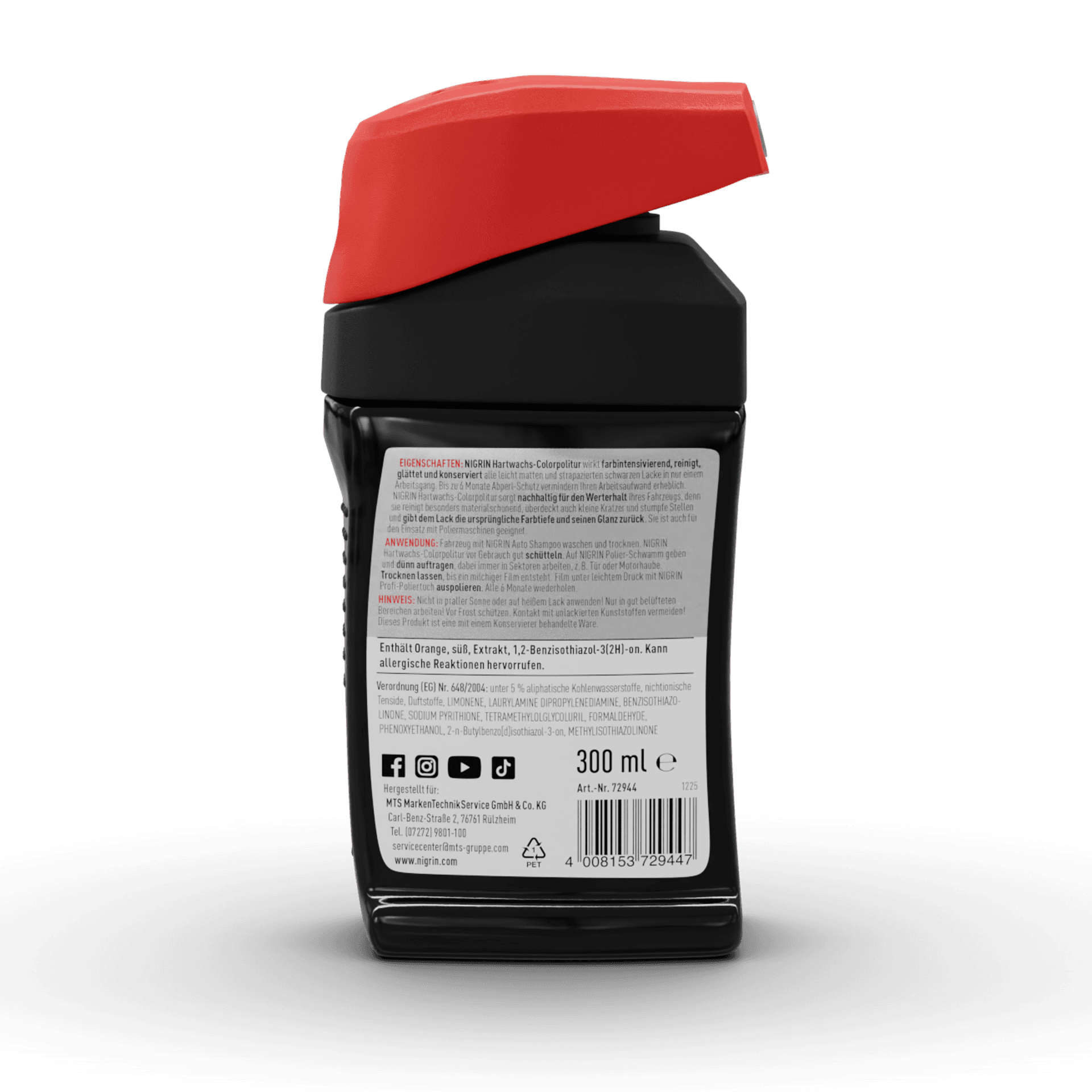 Hartwachs-Colorpolitur schwarz 300 ml