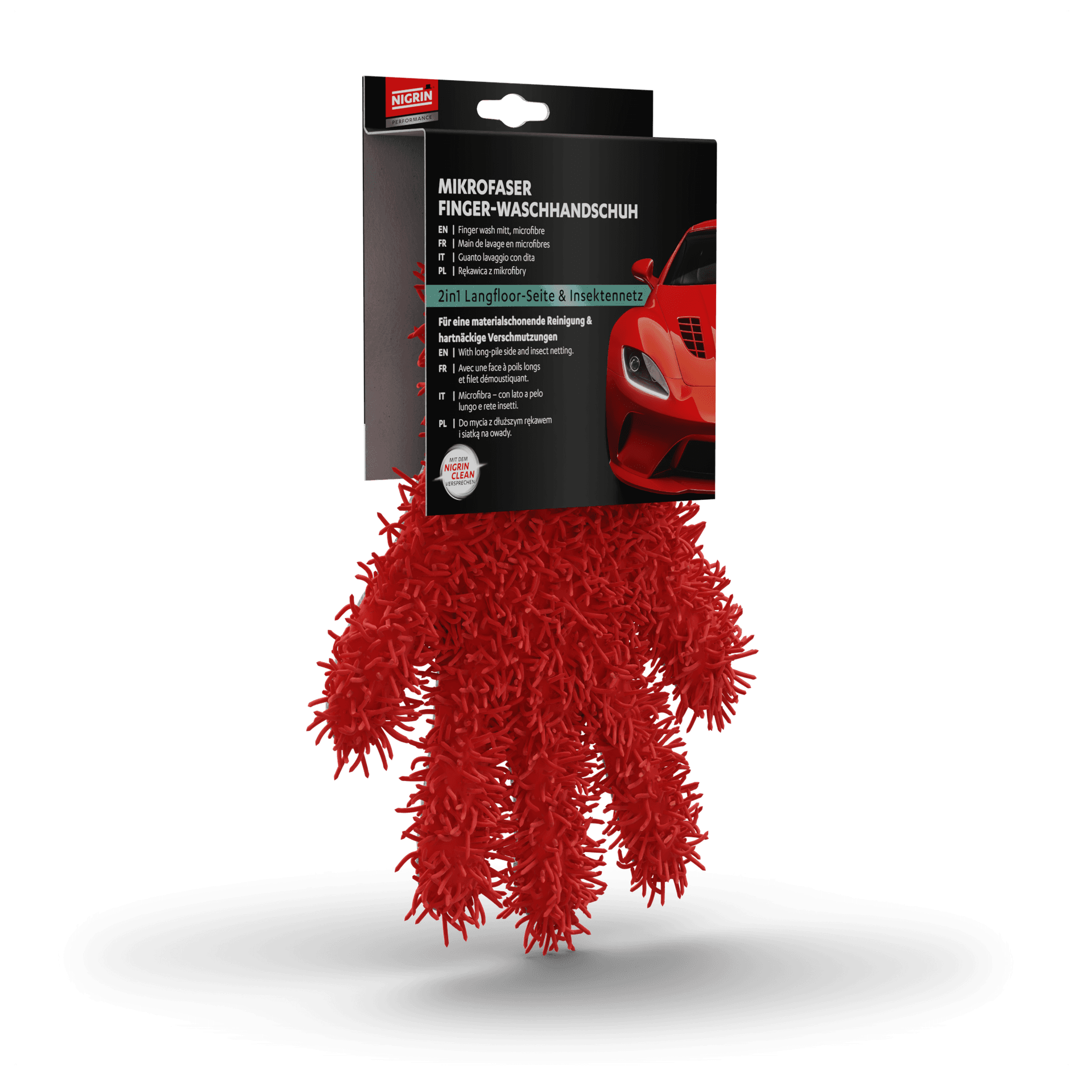 PERFORMANCE Microfiber Finger Wash Mitt