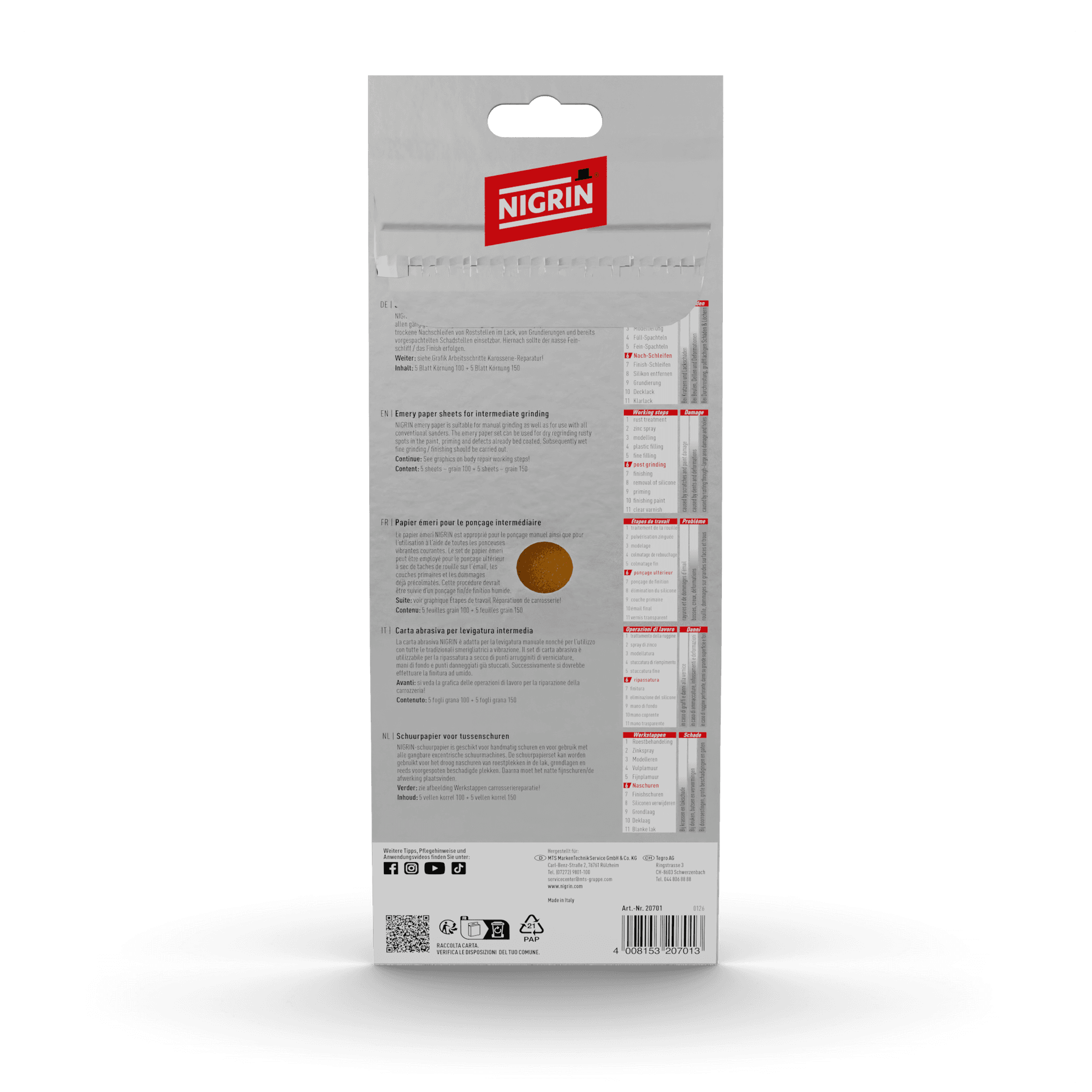 Sandpaper Intermediate Sanding