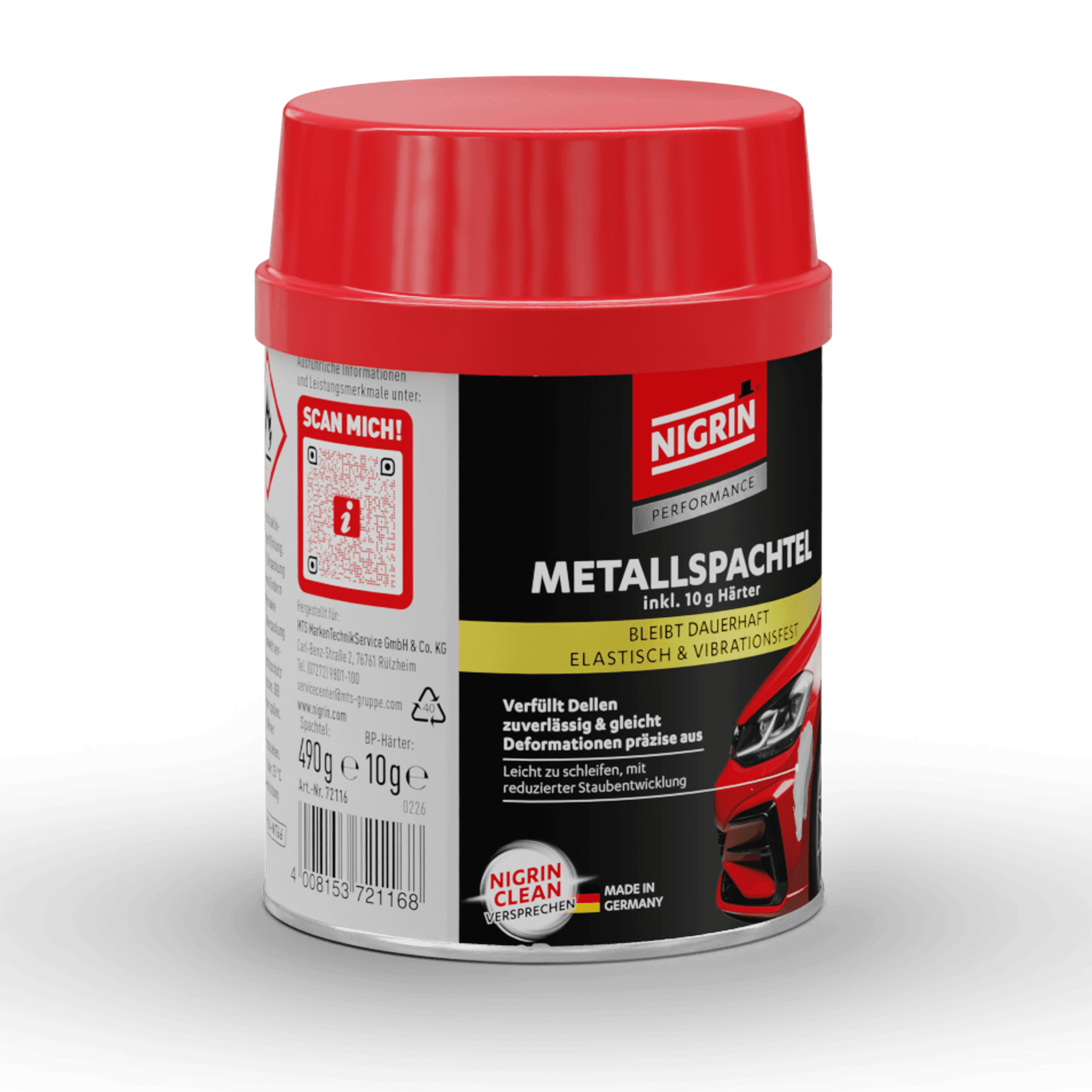PERFORMANCE Metal Filler 500 g 2-part