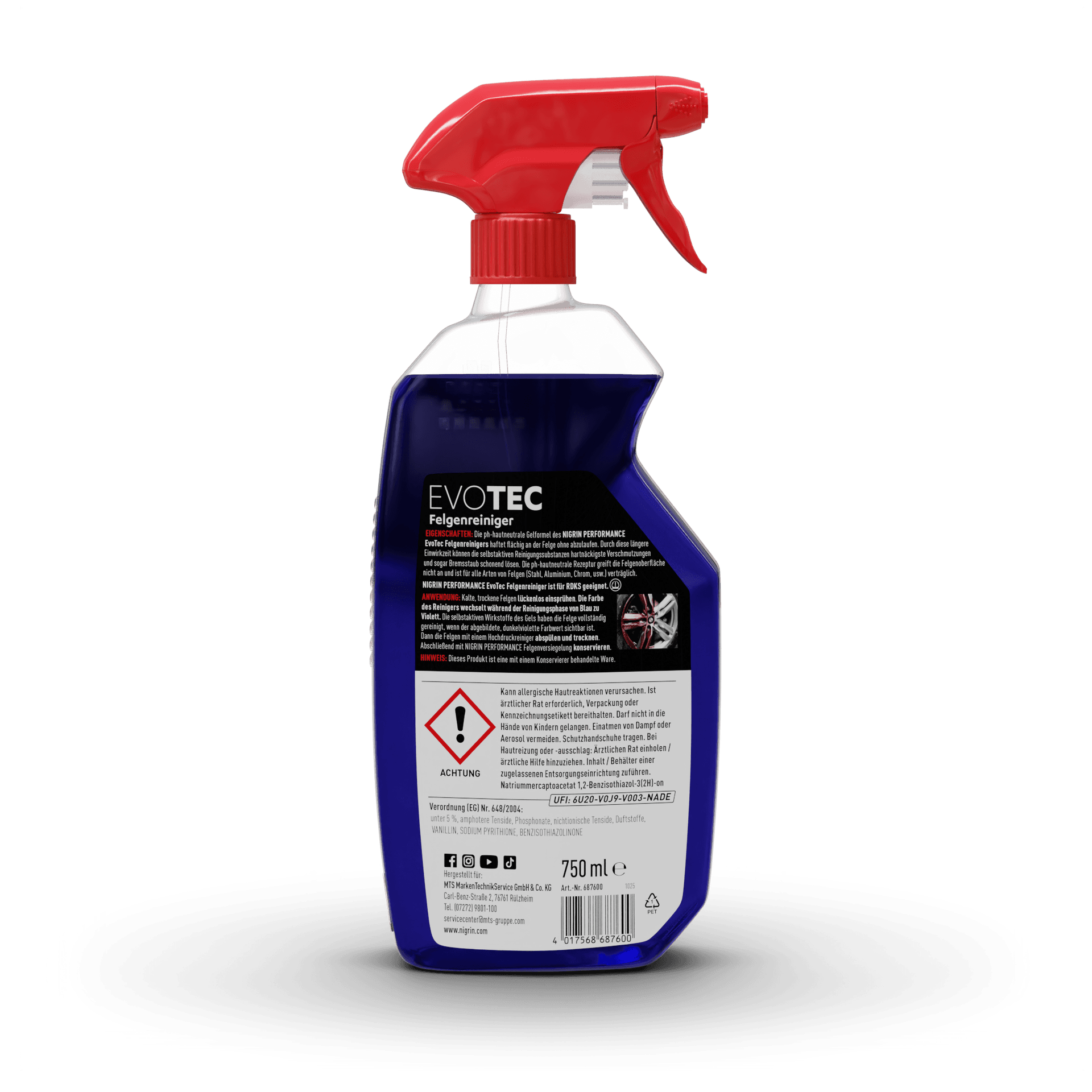 PERFORMANCE Felgenreiniger EvoTec 750 ml