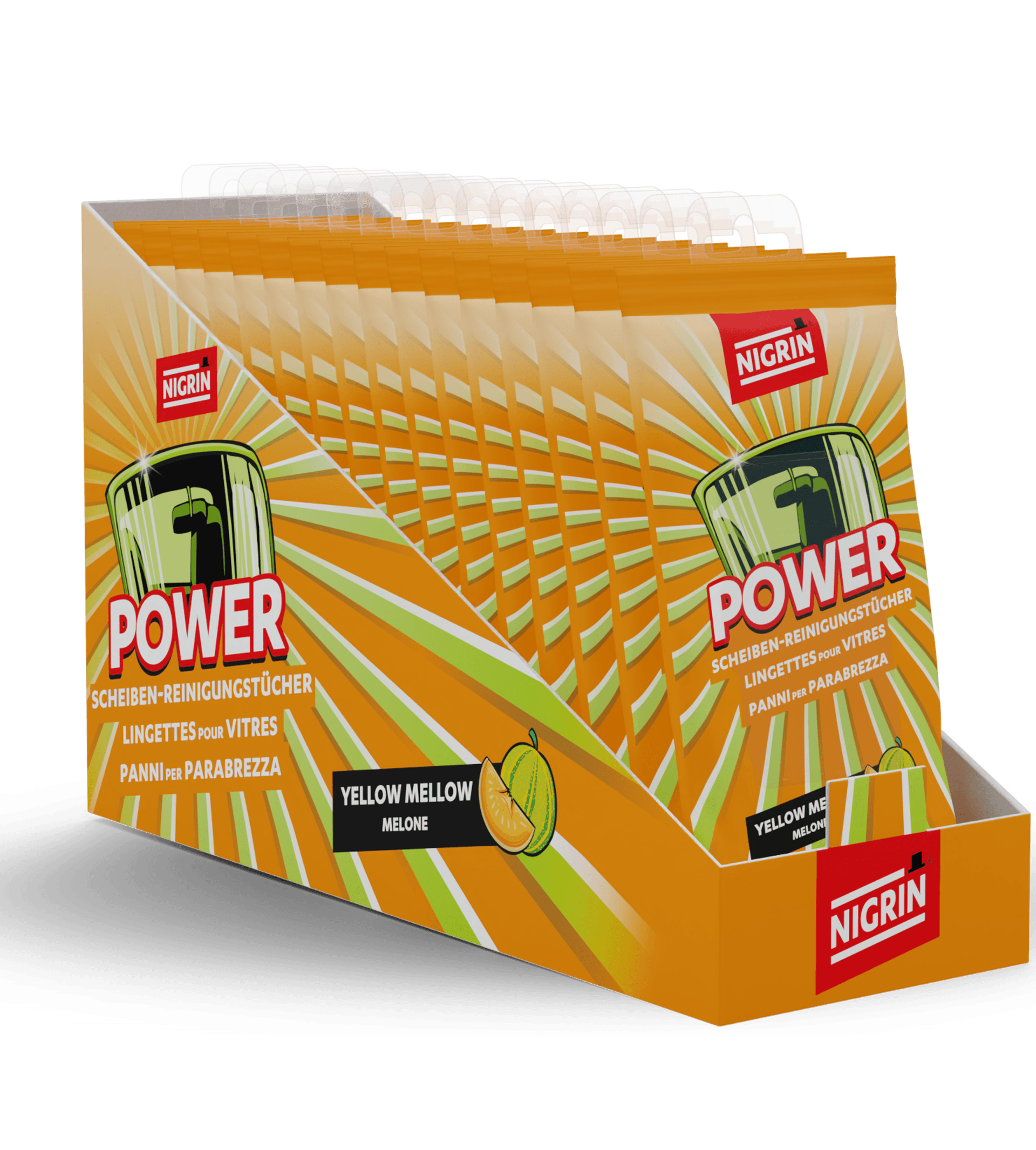 POWER Windshield Cleaning Wipes YELLOW MELLOW 20 pcs.