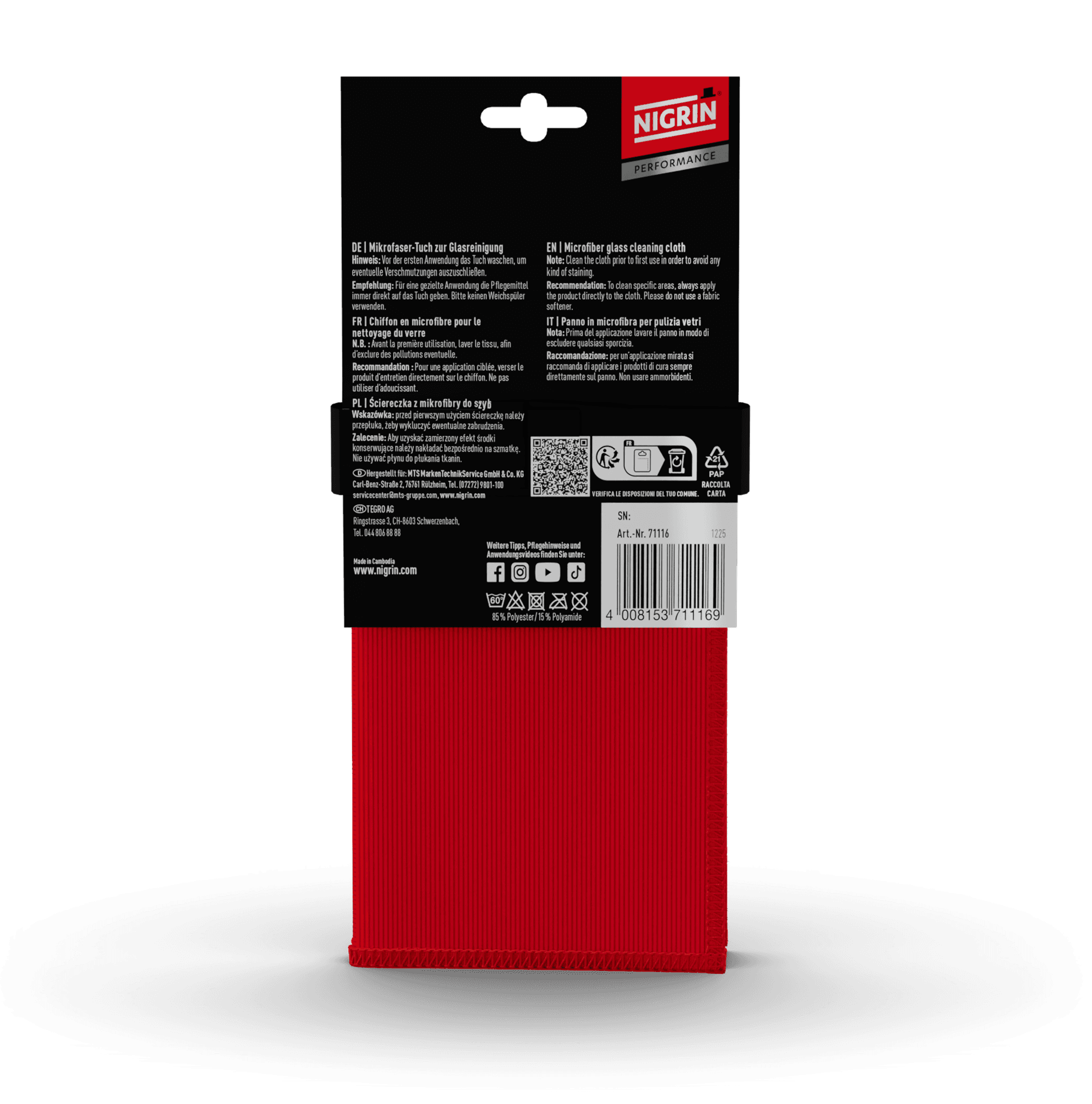 PERFORMANCE Microfiber Cloth Glass
