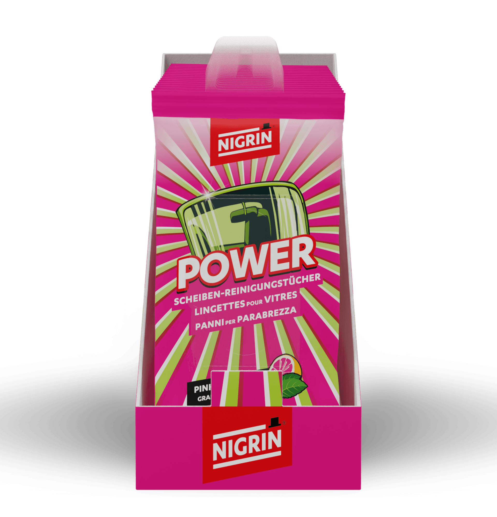 POWER Windshield Cleaning Wipes PINK EUPHORIA 20 pcs.