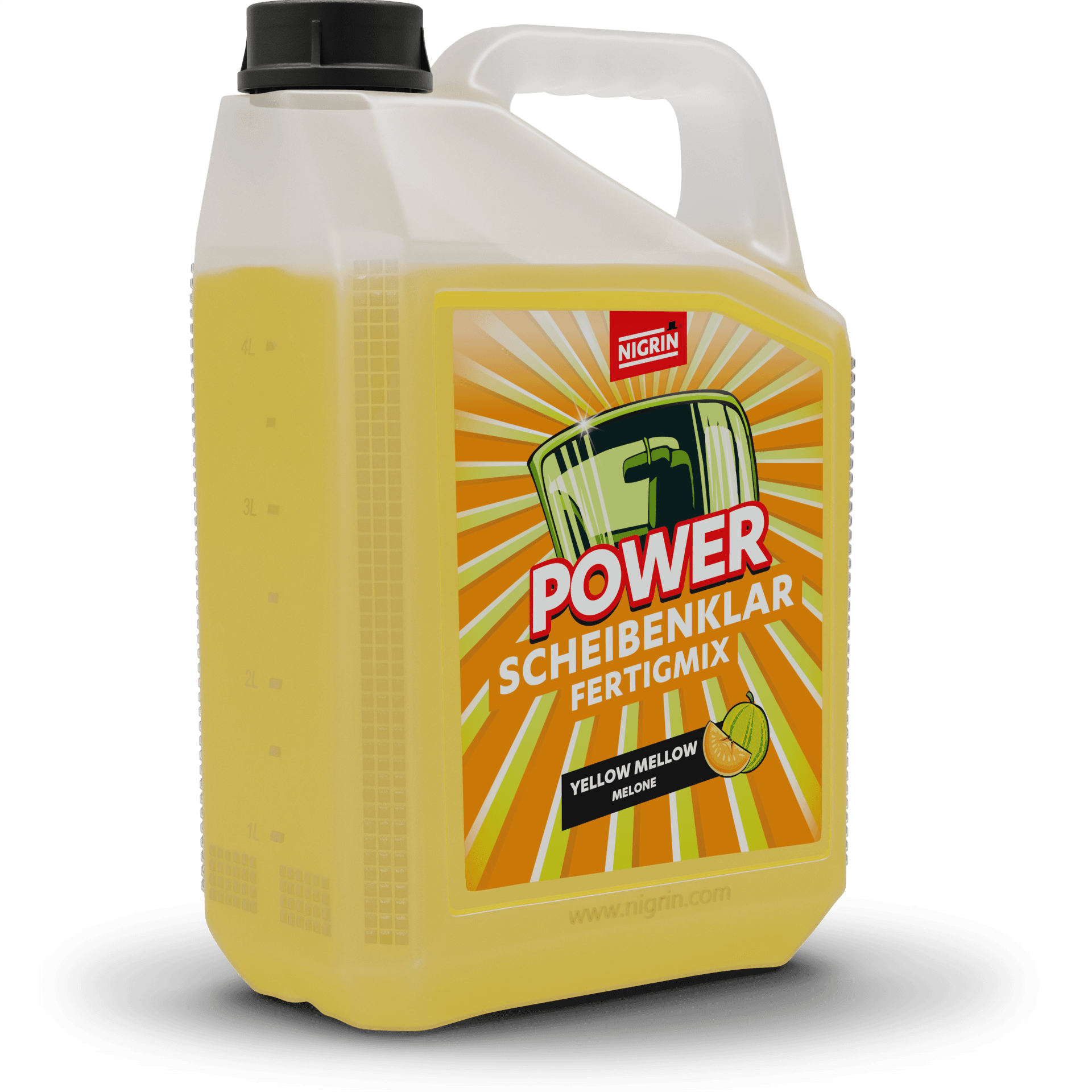 POWER Windshield Cleaner Ready-to-Use YELLOW MELLOW 5 L