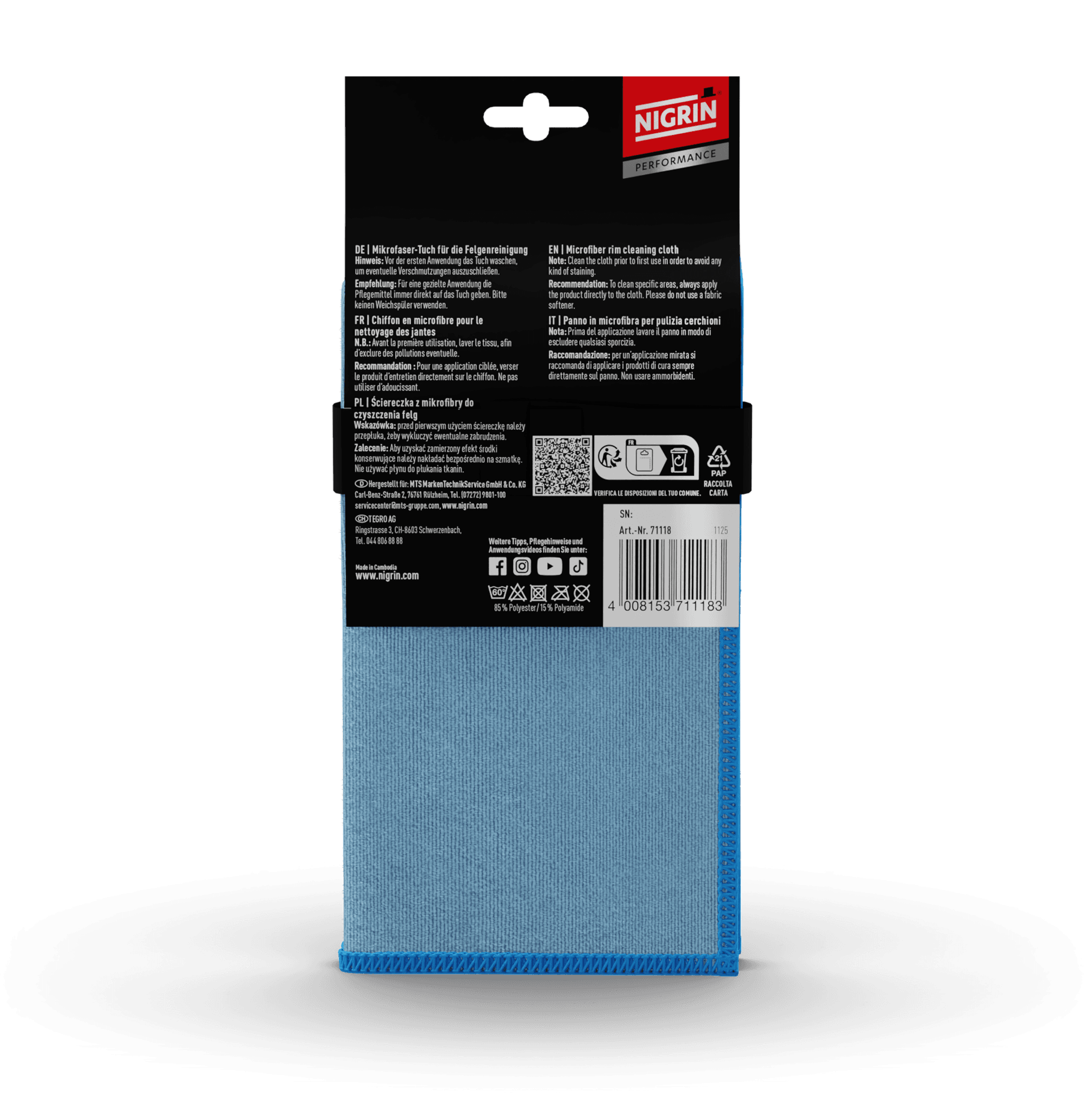 PERFORMANCE Microfaser-Tuch Felge