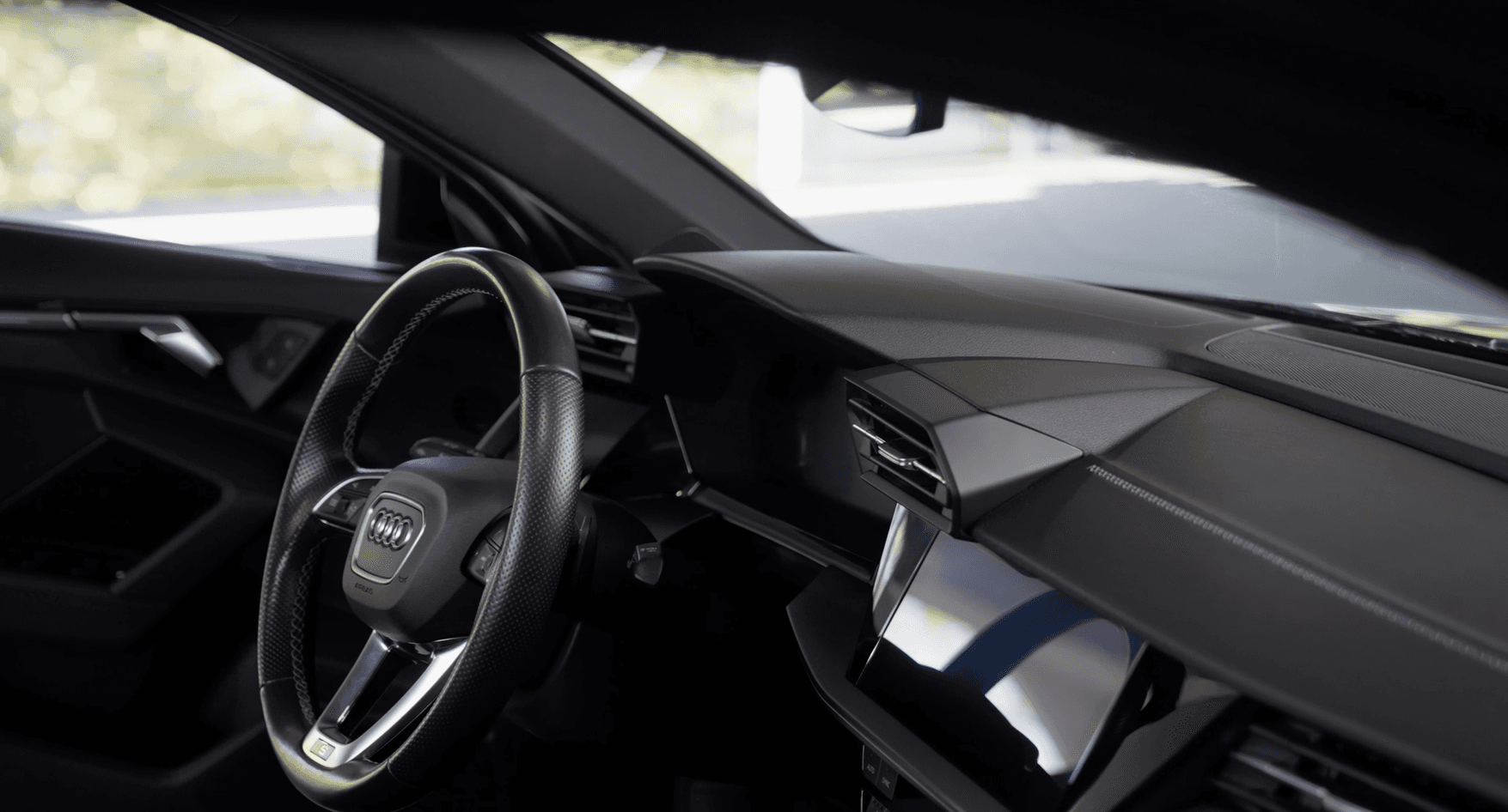 Innenraum Cockpitansicht eines modernen Audi