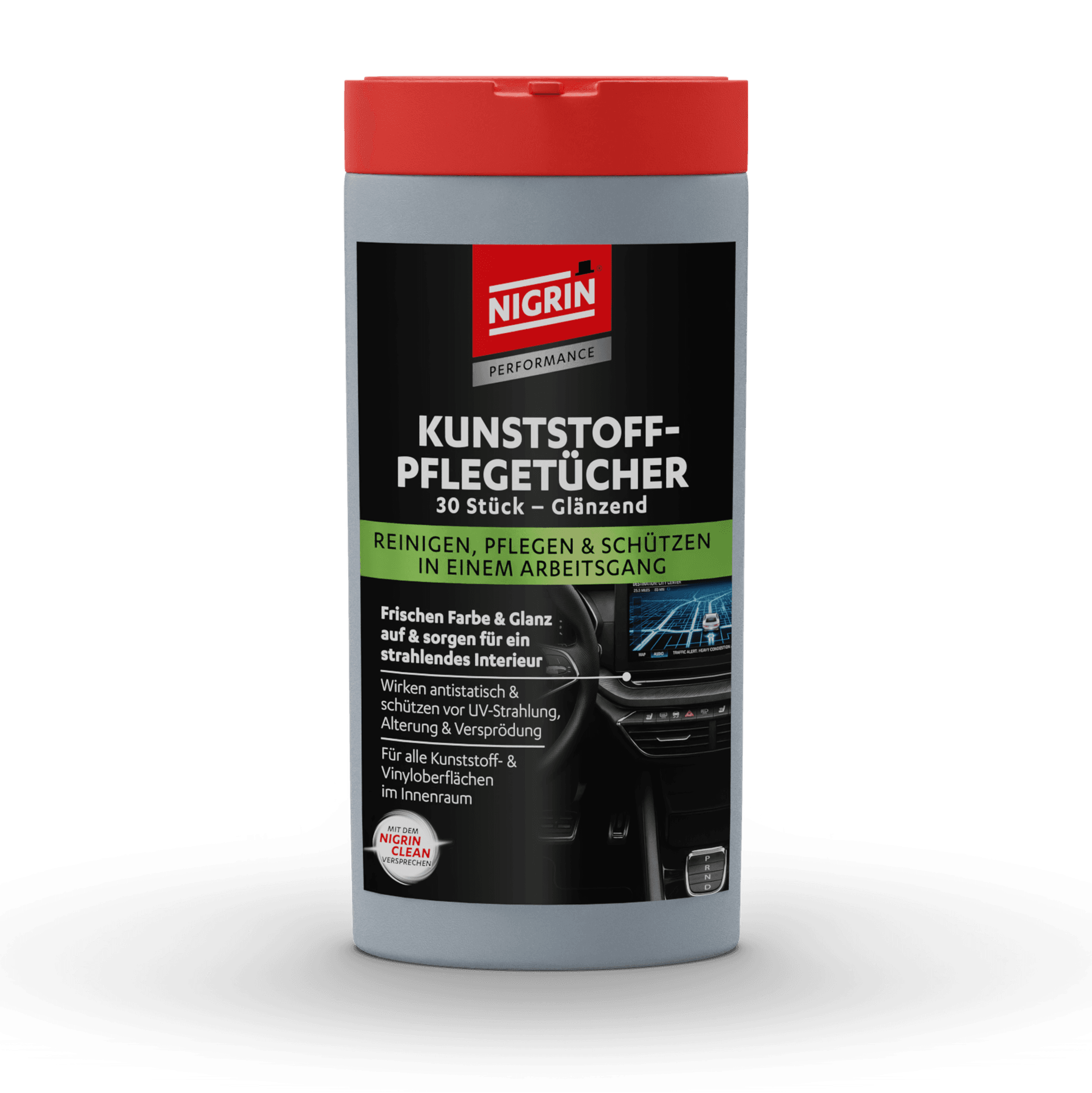 PERFORMANCE Plastic Care Wipes Glossy 30 pcs.