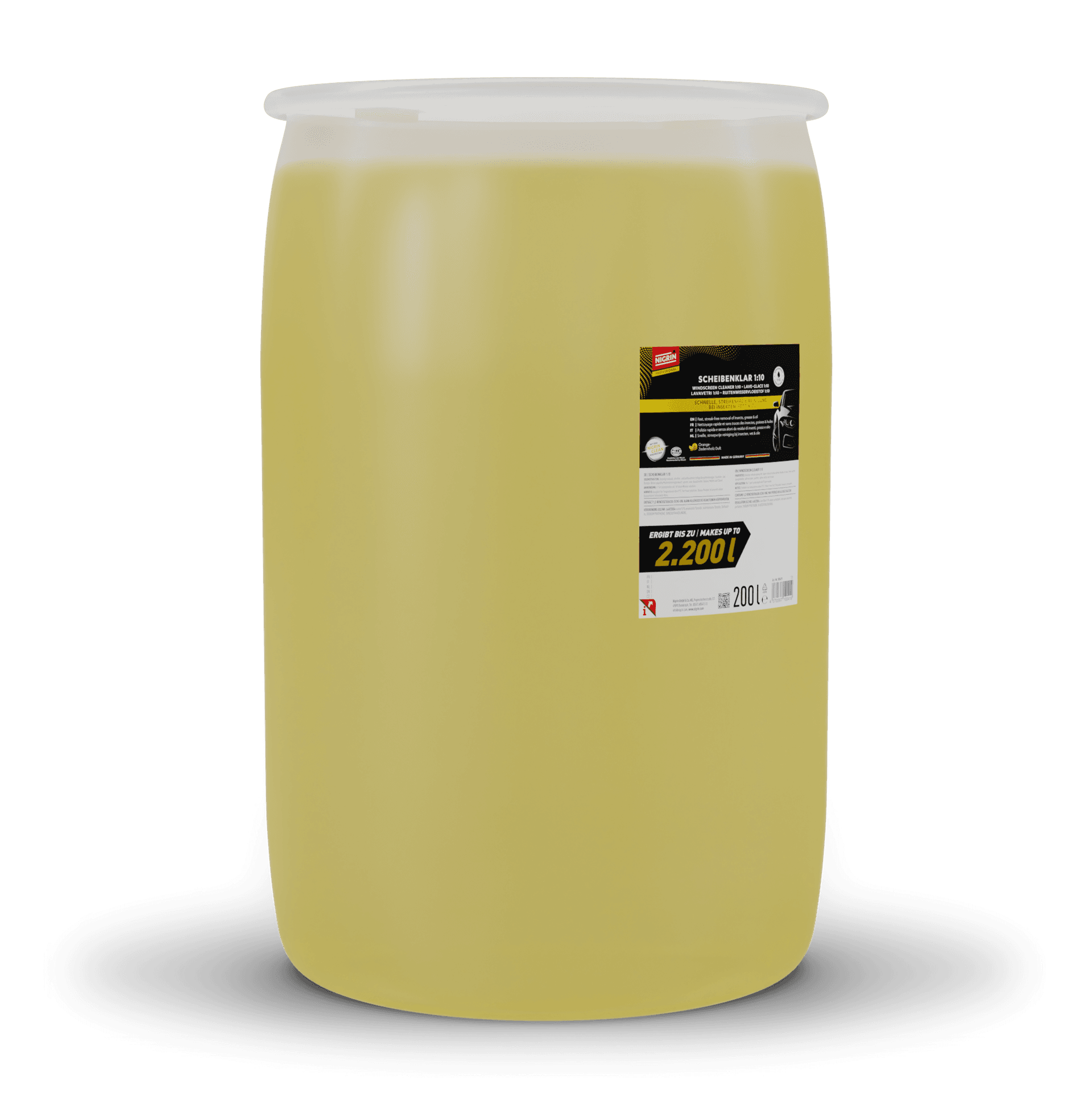 PROFESSIONAL Windshield Cleaner Summer Concentrate 1:10 200 L